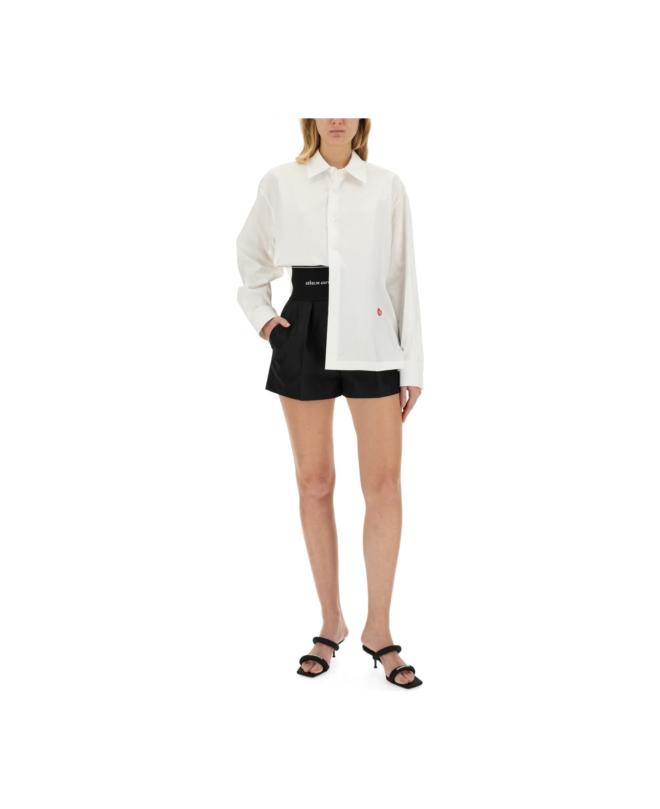 T by Alexander Wang Shirt With Logo - WHITE