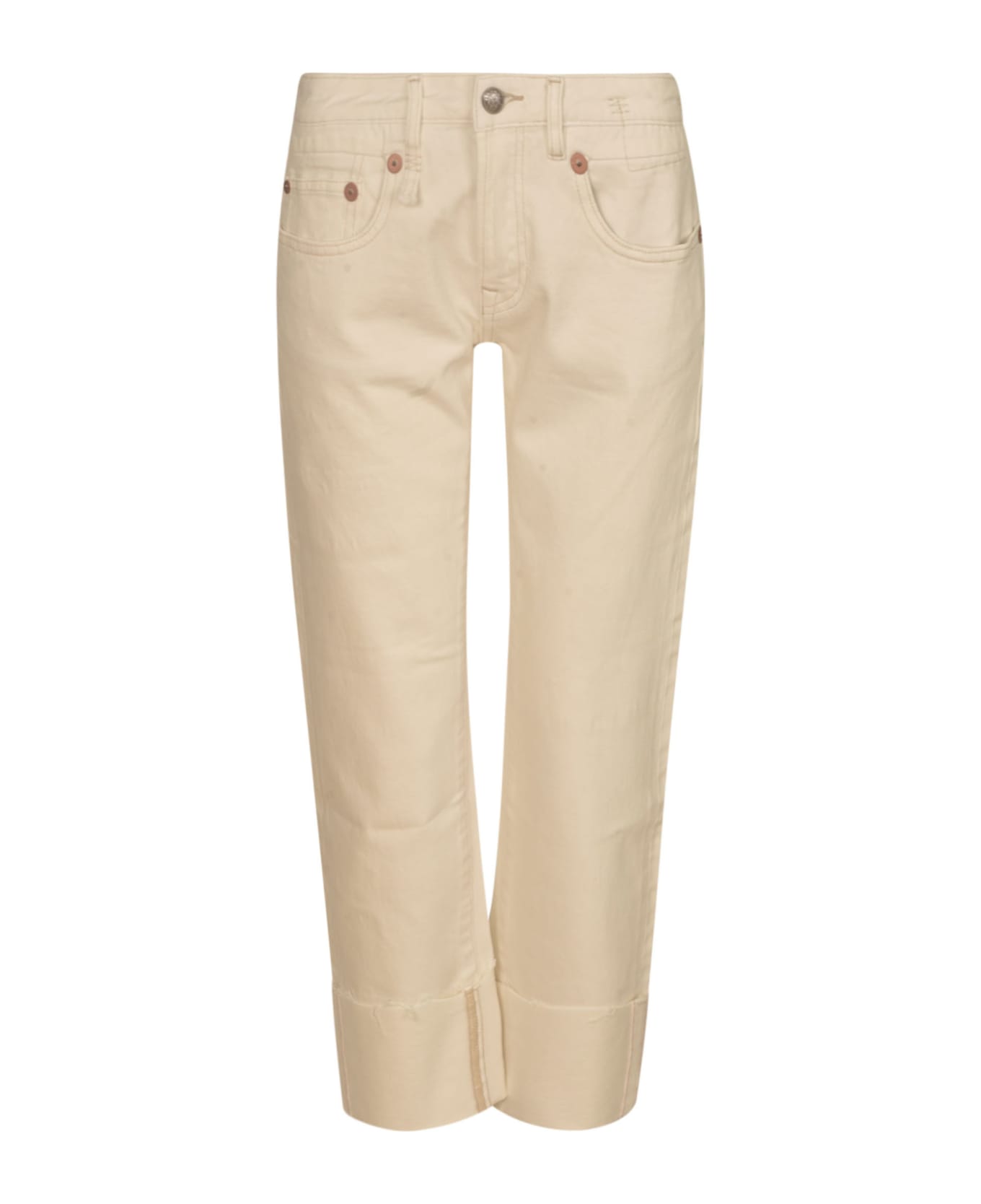 R13 Boy Straight Jeans - White