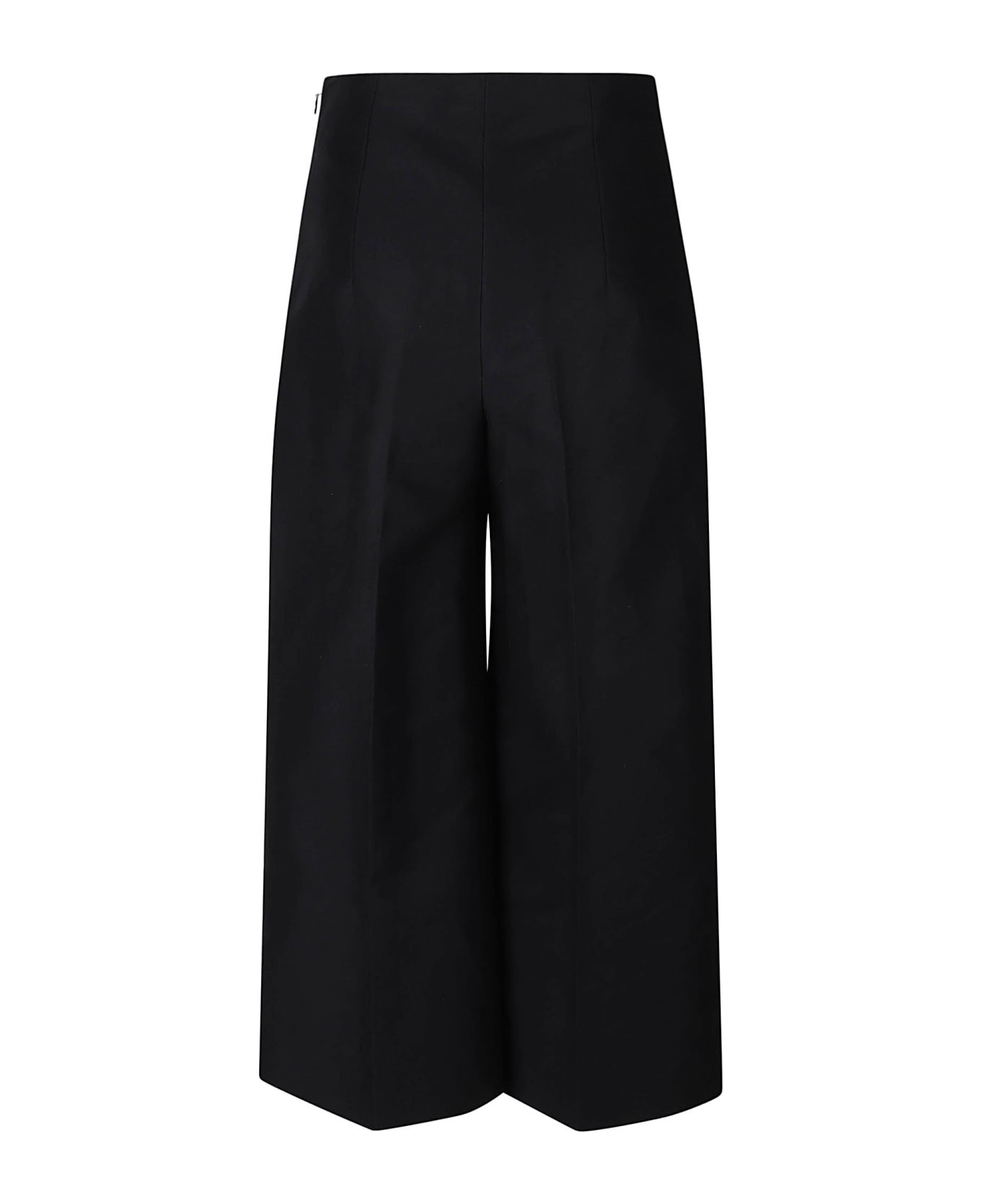 Marni Pressed Crease Cropped Trousers - Black