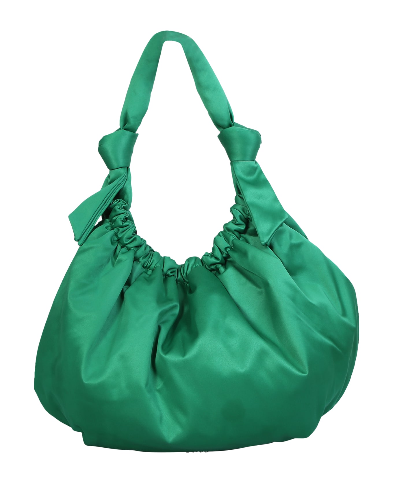 Ganni Hand Bag In Green Polyester - Green