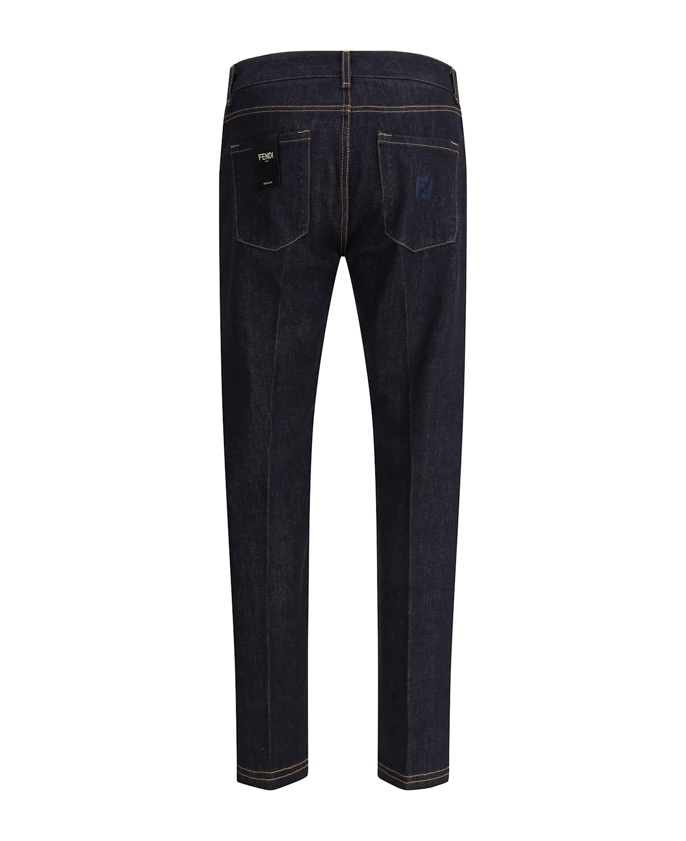 Fendi Straight Jeans - INDIGO GREGGIO