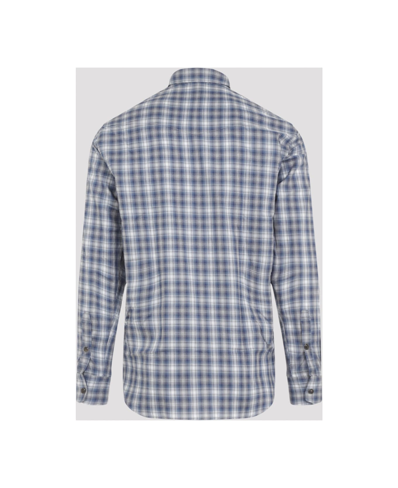 Brioni Cotton Shirt - Bluette White