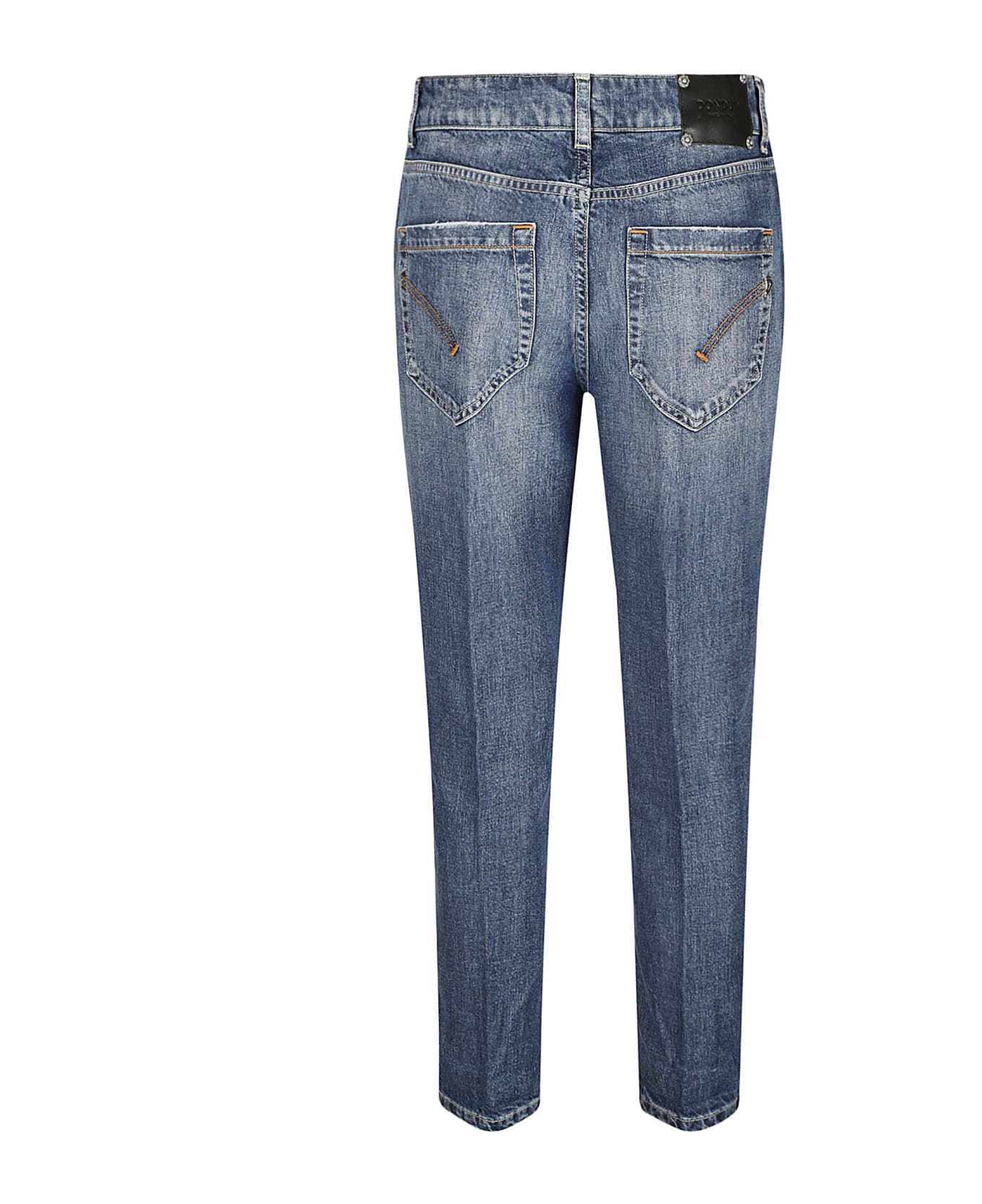 Dondup Buttoned Cropped Jeans - Blue デニム