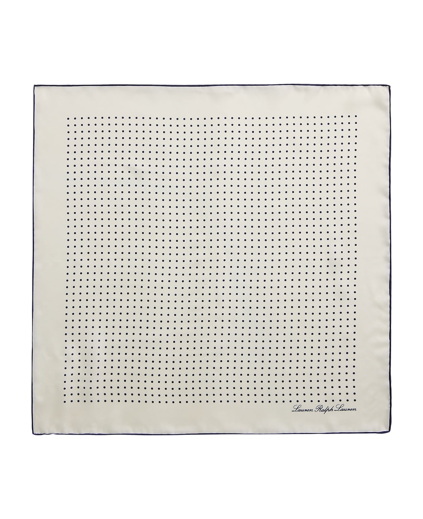 Ralph Lauren Core Dot Sqr Scarf Square - Cream