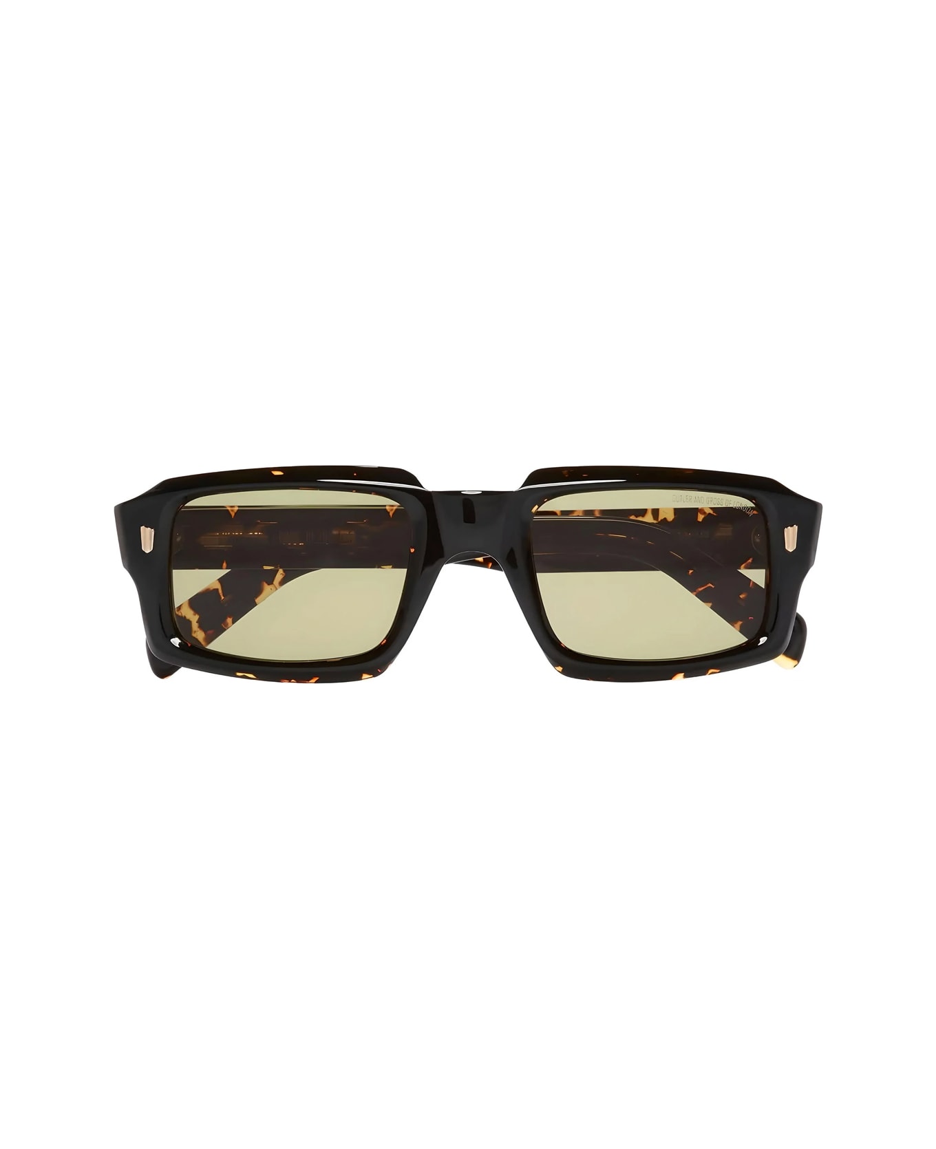Cutler and Gross 9495 02 Black On Havana Sunglasses - Marrone サングラス