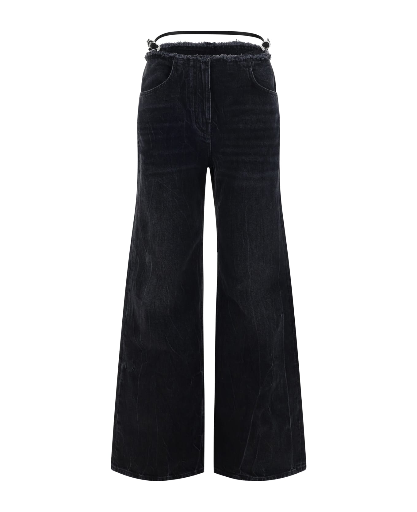 Givenchy Voyou Low-waisted Jeans - Black