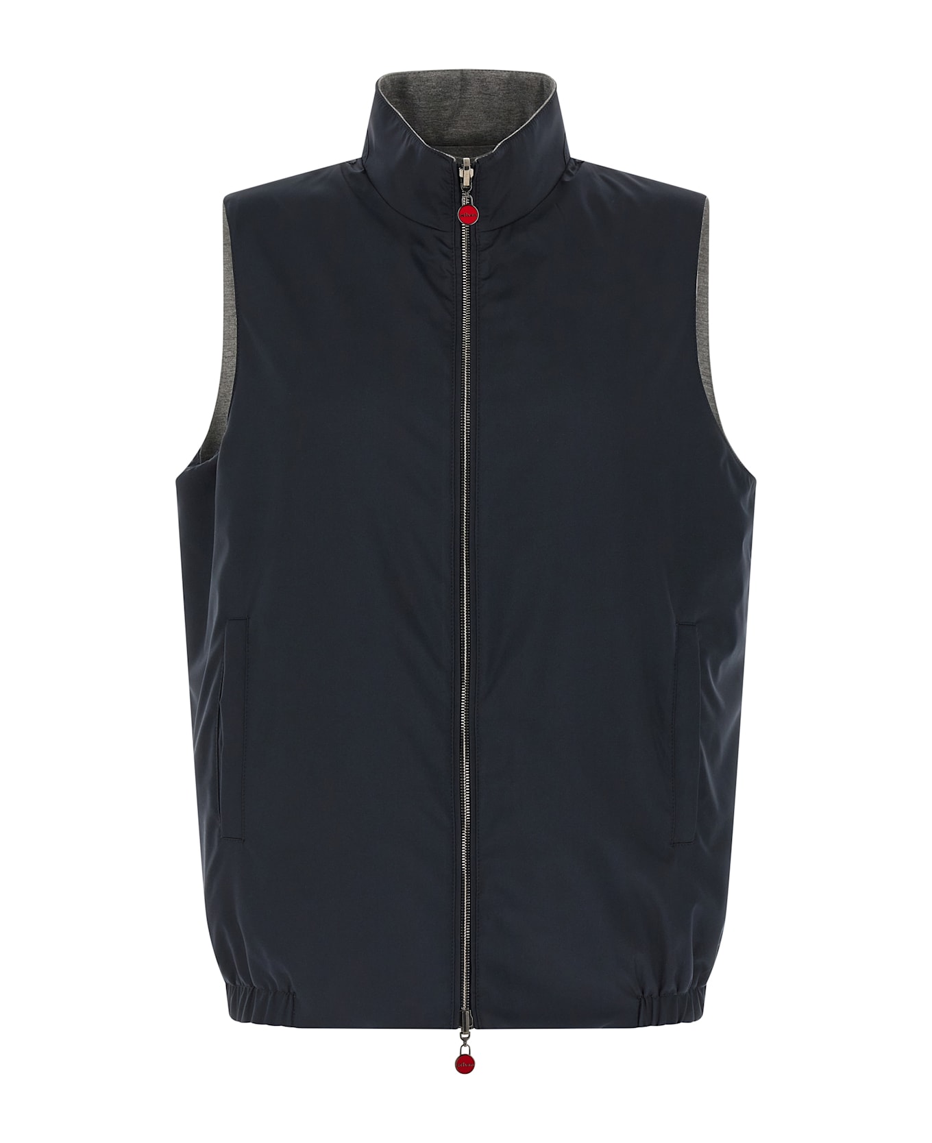Kiton Double Face Nylon Vest - Blue