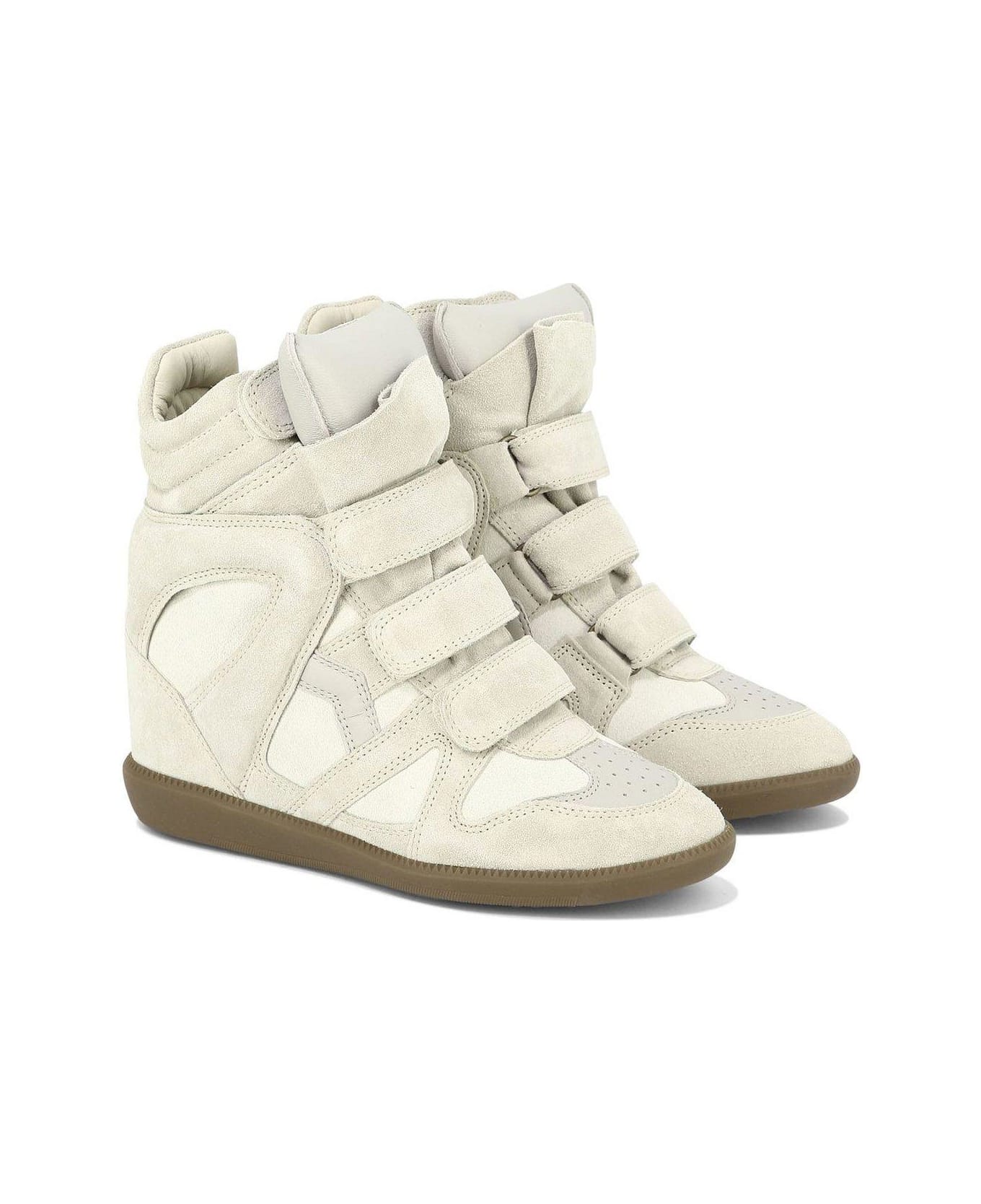 Isabel Marant Bekett High-top Sneakers - ECRU
