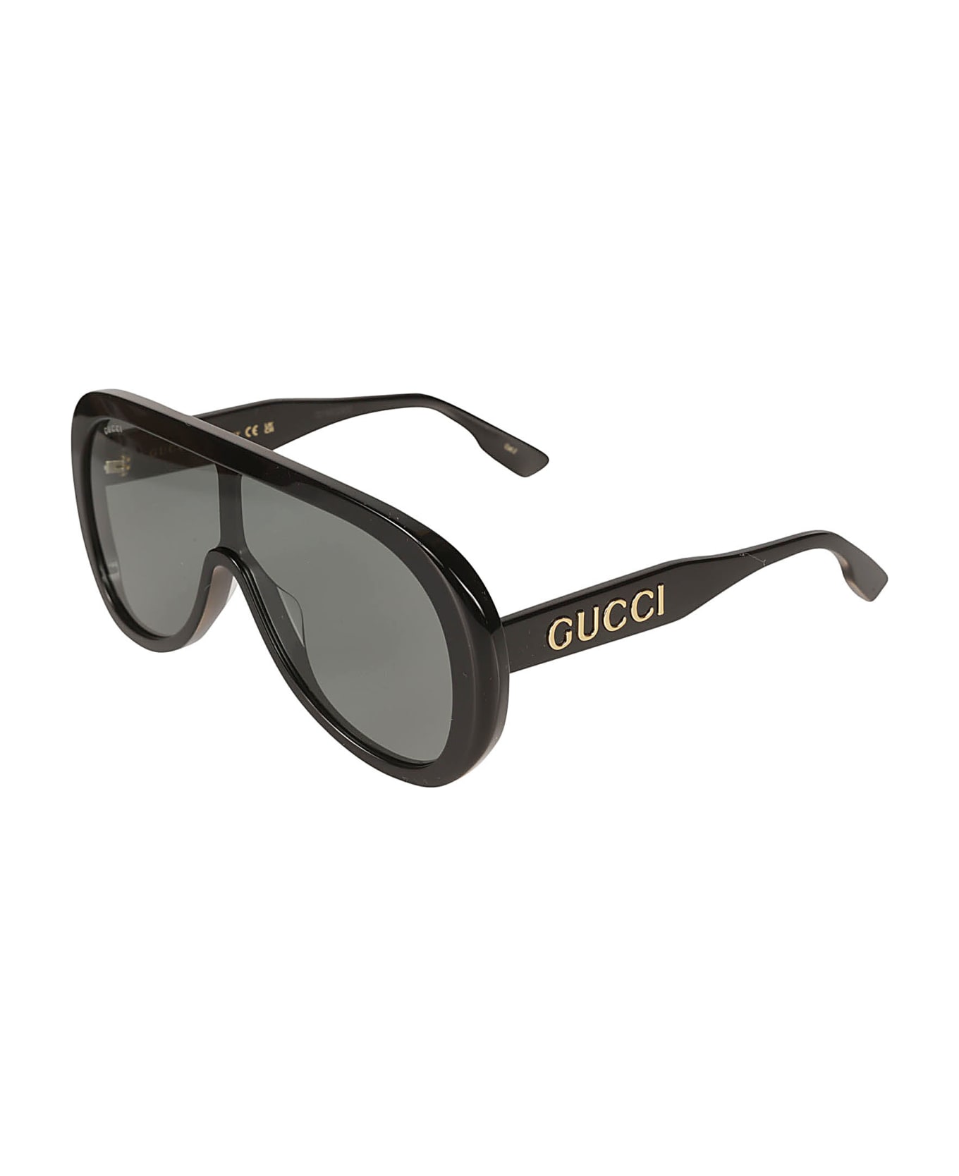 Gucci Eyewear Mask Frame Sunglasses - Black/Grey