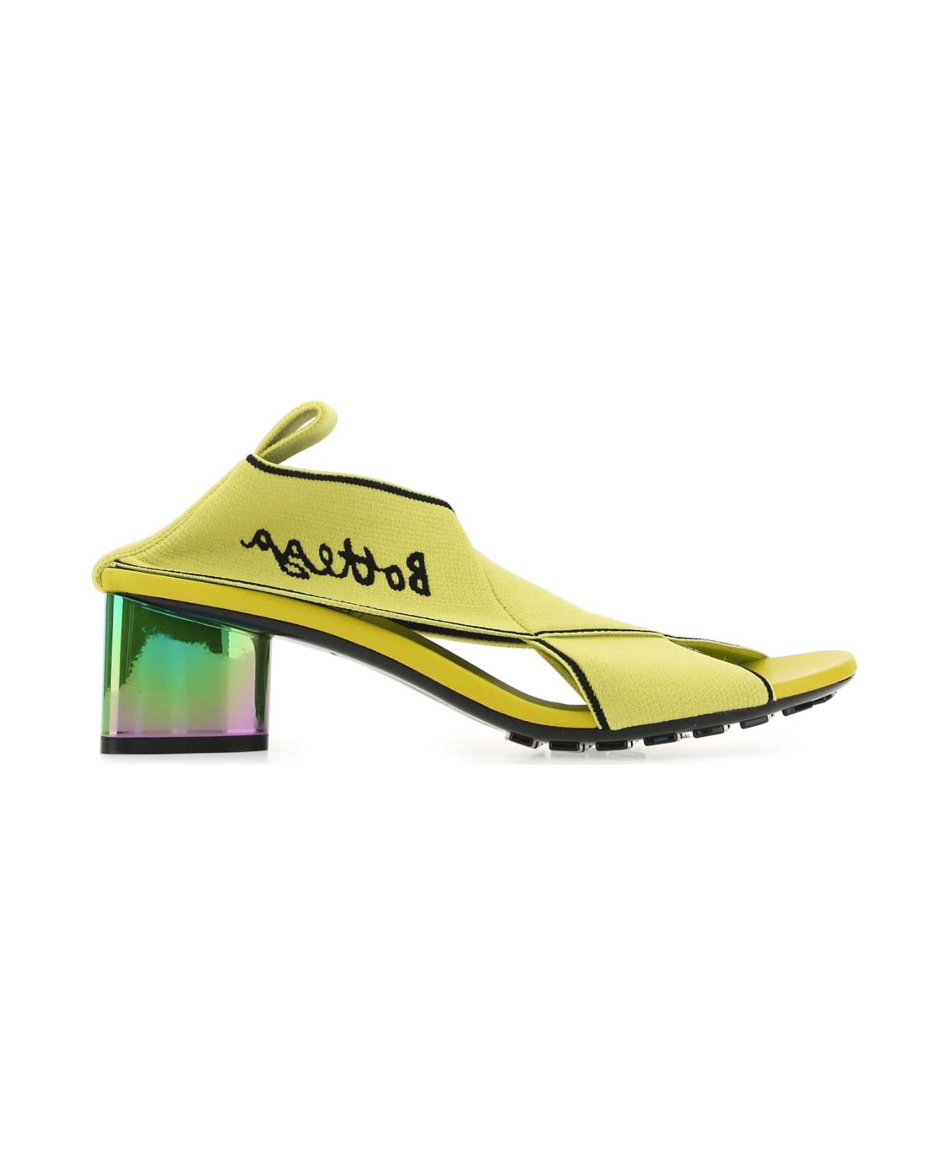 Bottega Veneta Acid Green Elastic Fabric Flex Sandals - 7278