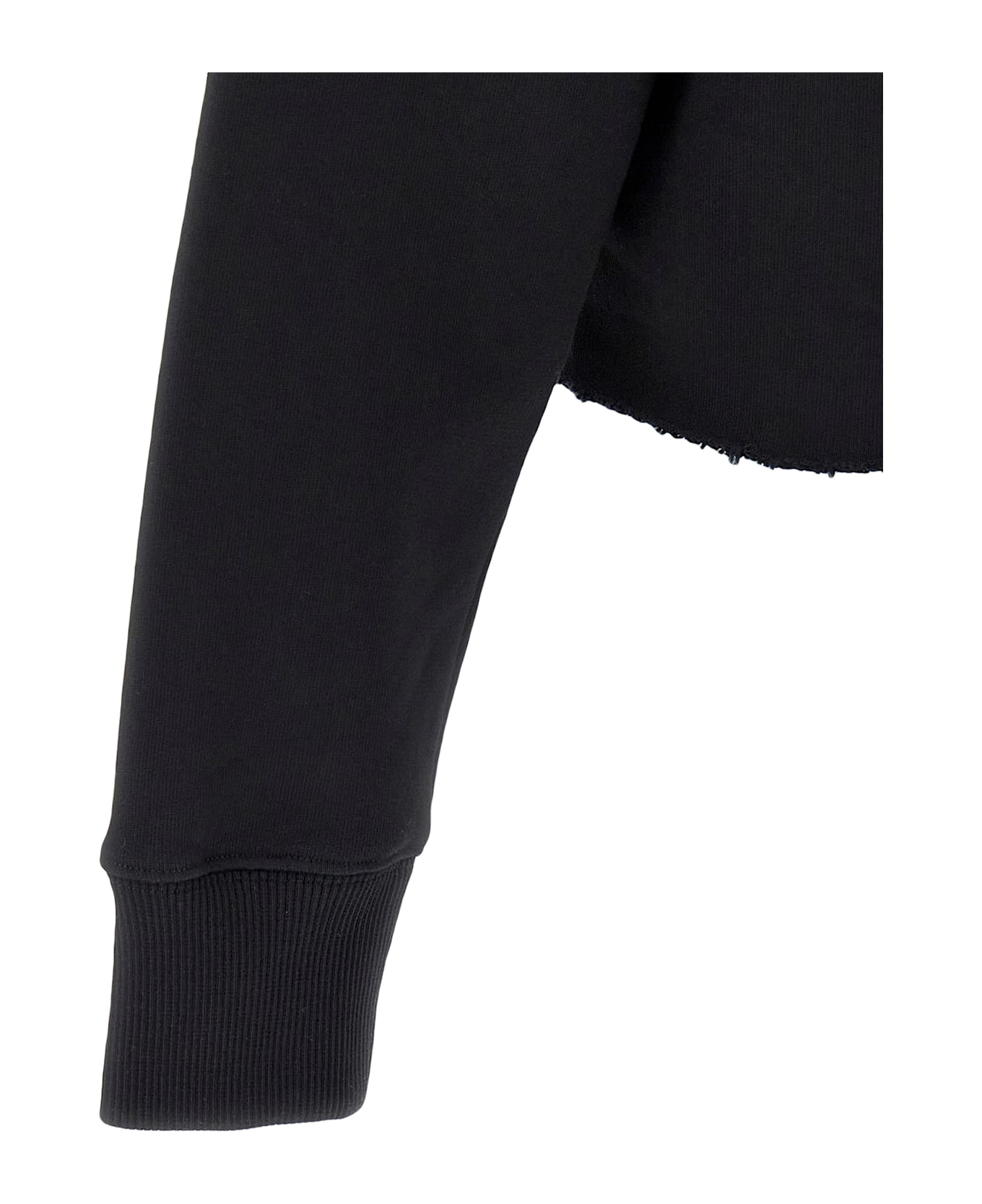 Givenchy Cropped Hoodie - Black