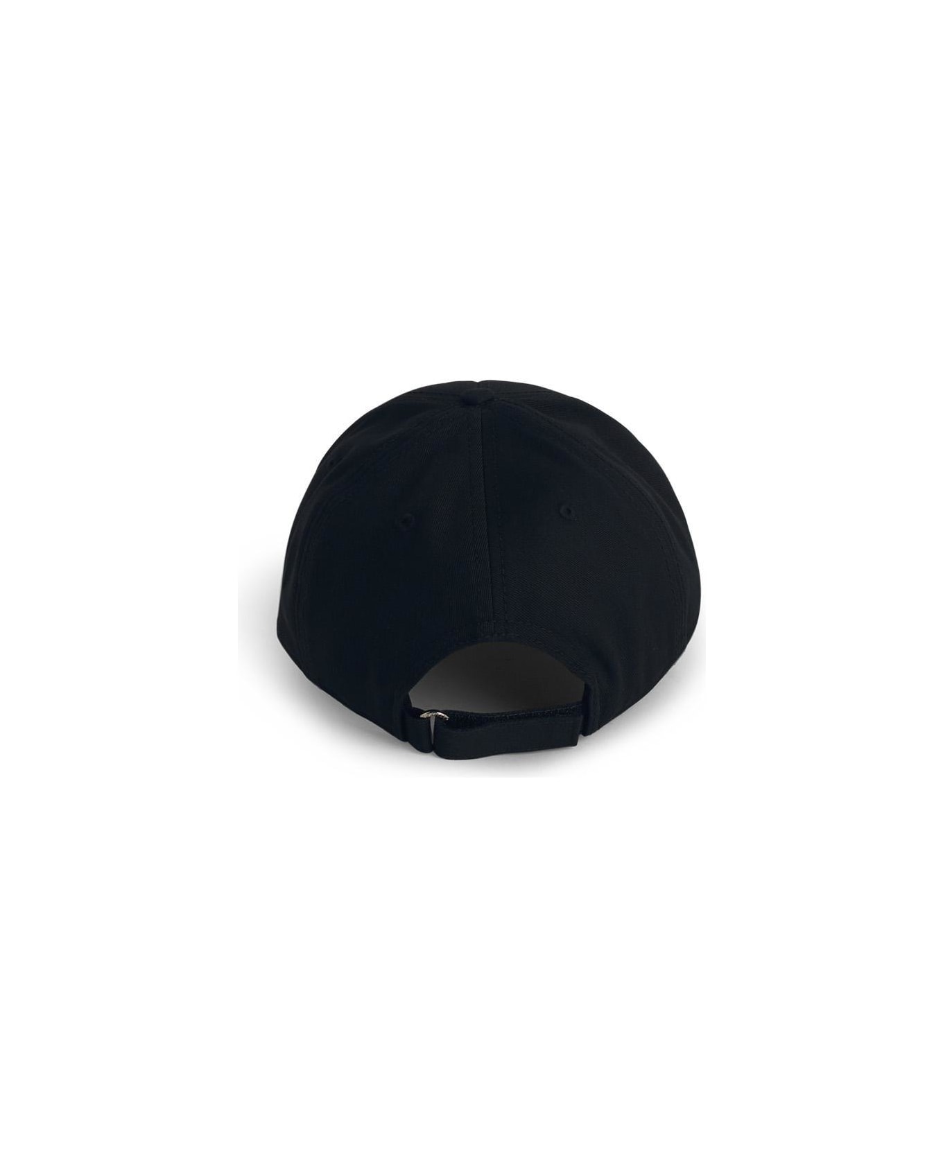 Moncler Logo Patch Baseball Cap - Black