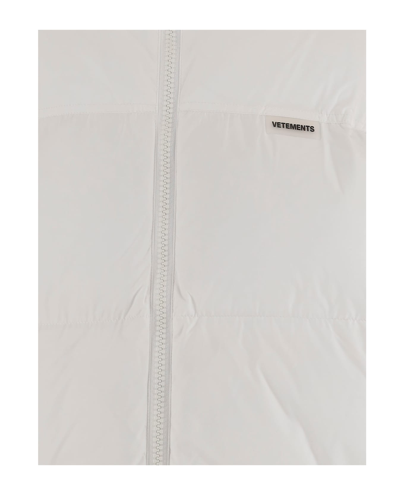 VETEMENTS Nylon Padded Jacket With Logo - White