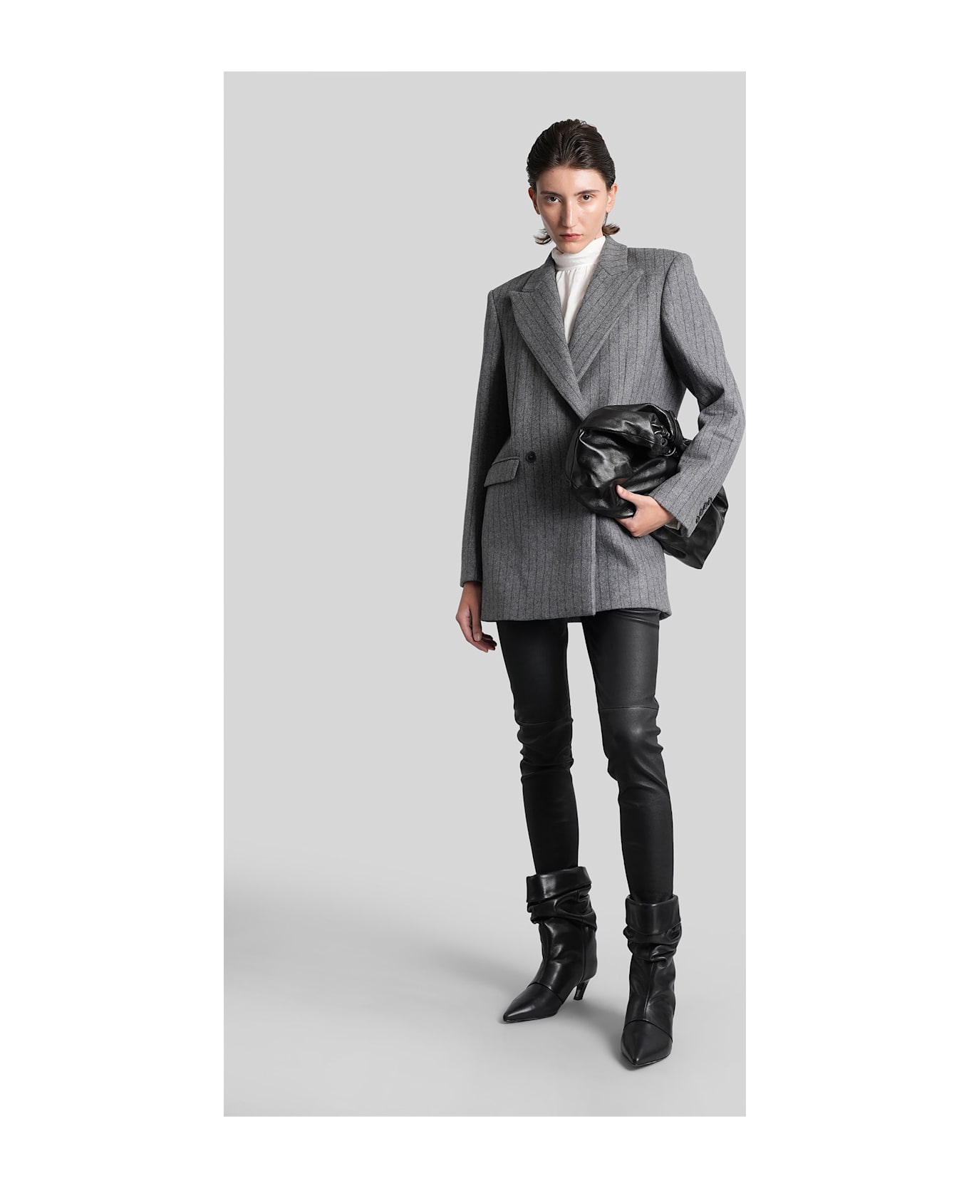 IRO Nimi Blazer In Grey Wool - grey