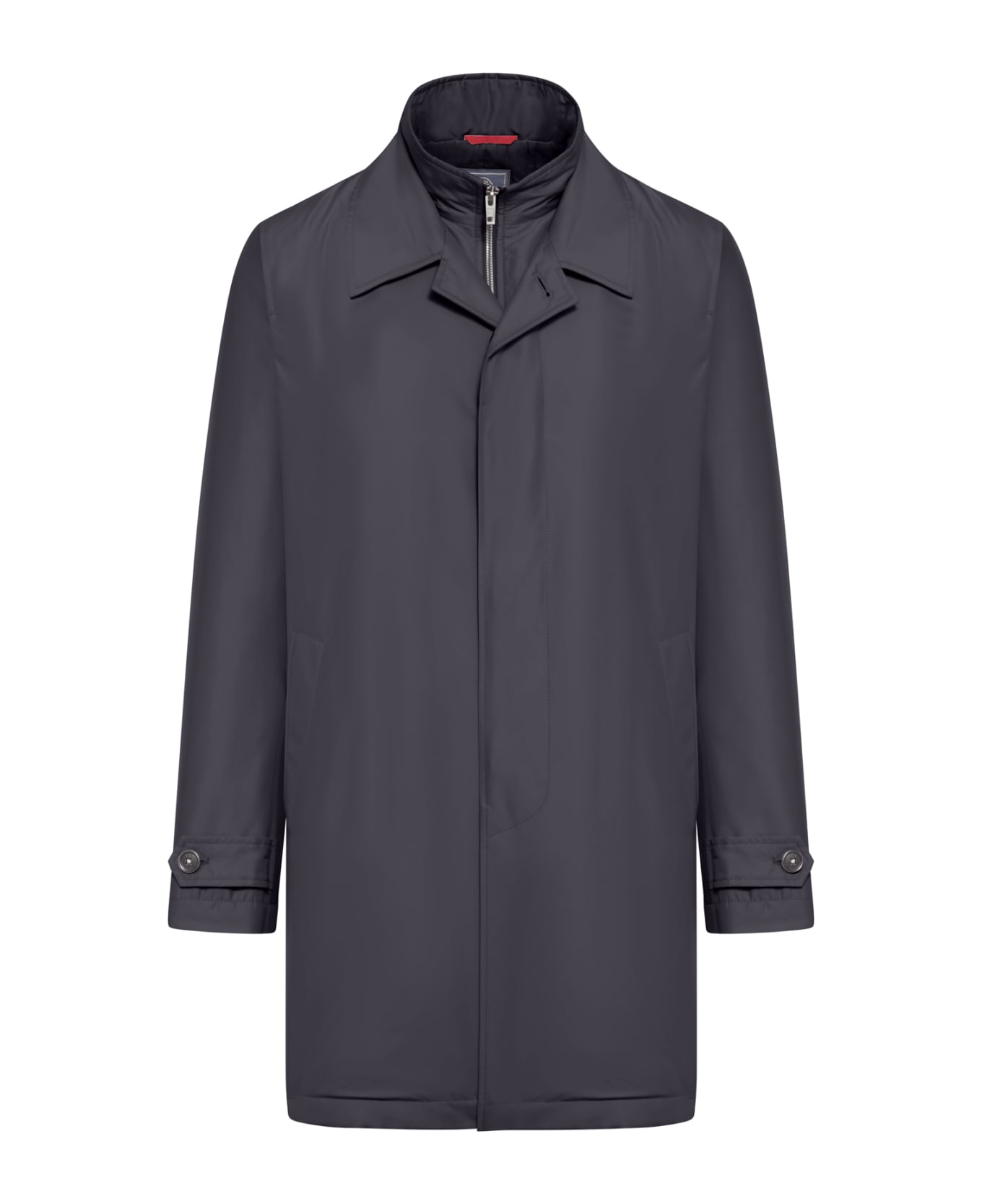 Fay Technical Poplin Morning Coat - Blue