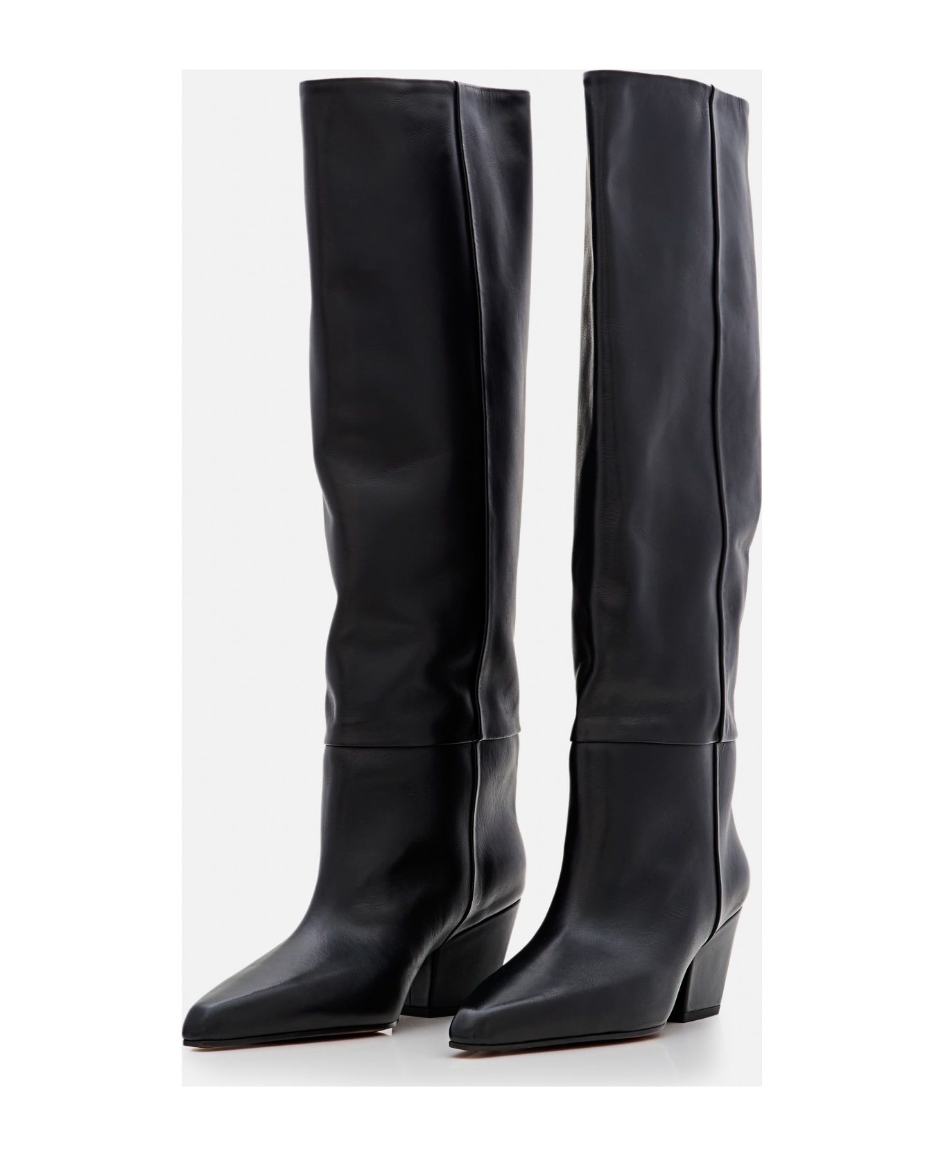 Paris Texas Jane Leather Boots - Black ブーツ