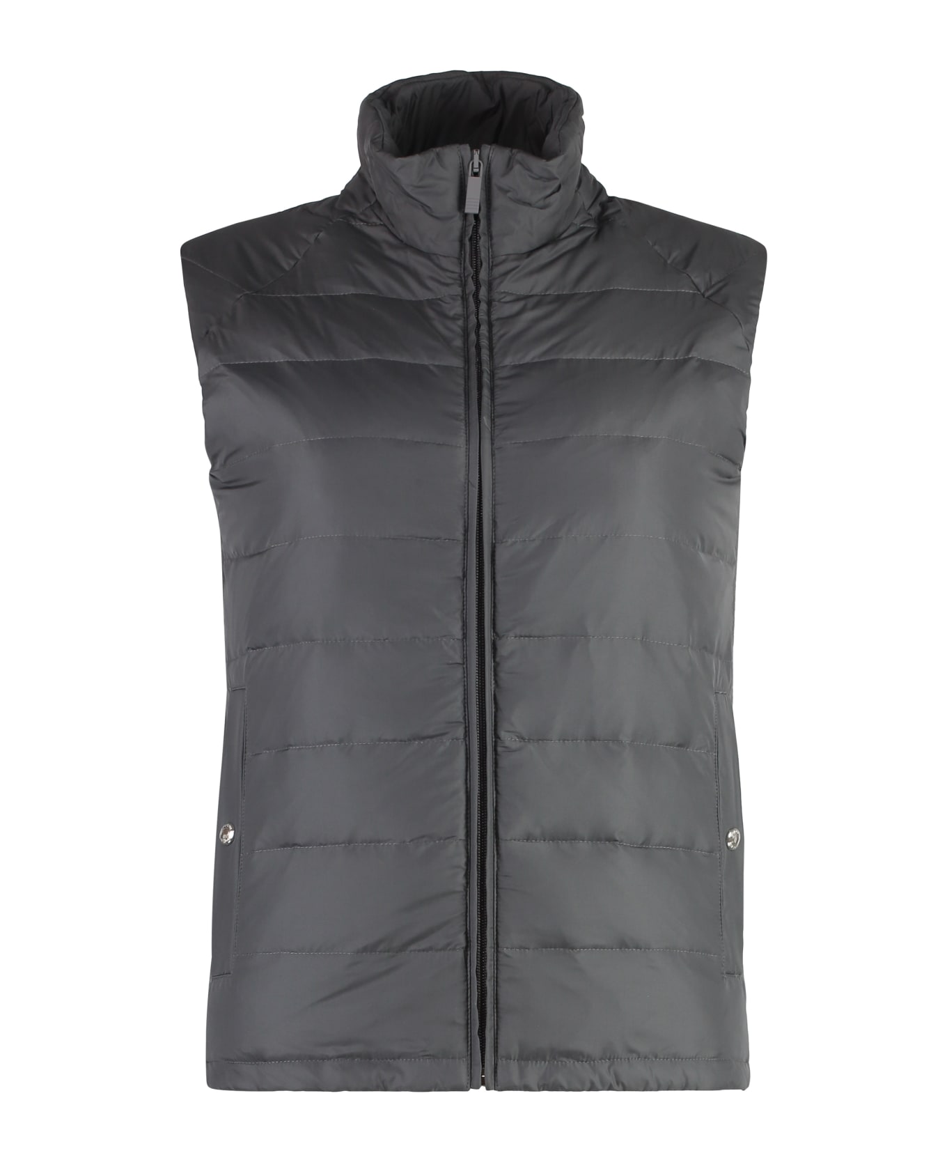 Thom Browne Full Zip Down Vest - grey
