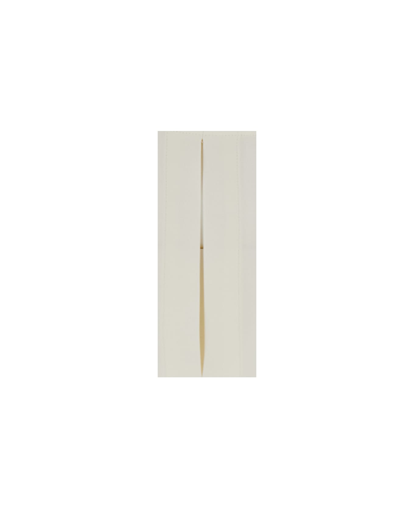 The Seafarer 
poppy
 White Crewneck Shirt With Rounded Hem And Vent On The Front In Viscose Blend Woman - White
