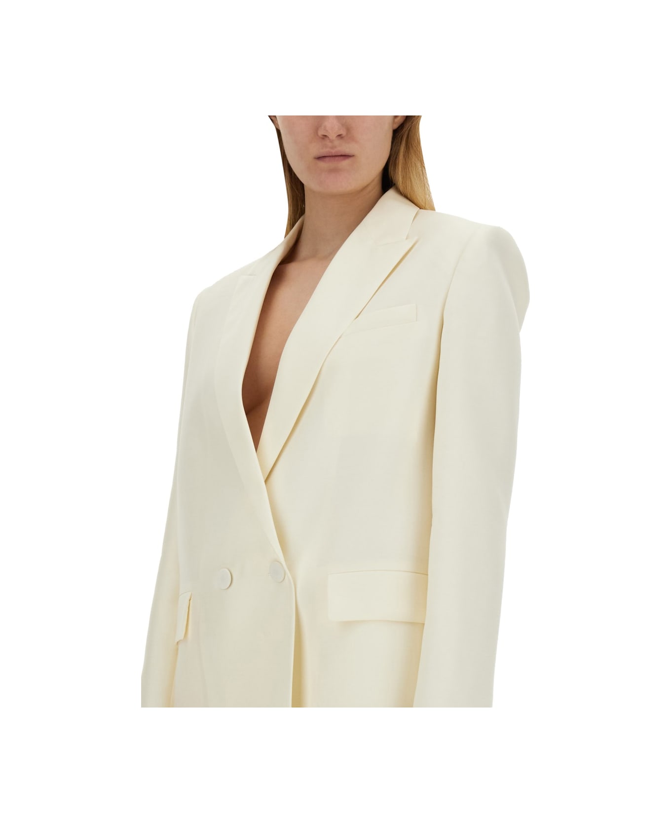 Fabiana Filippi Double-breasted Jacket - WHITE