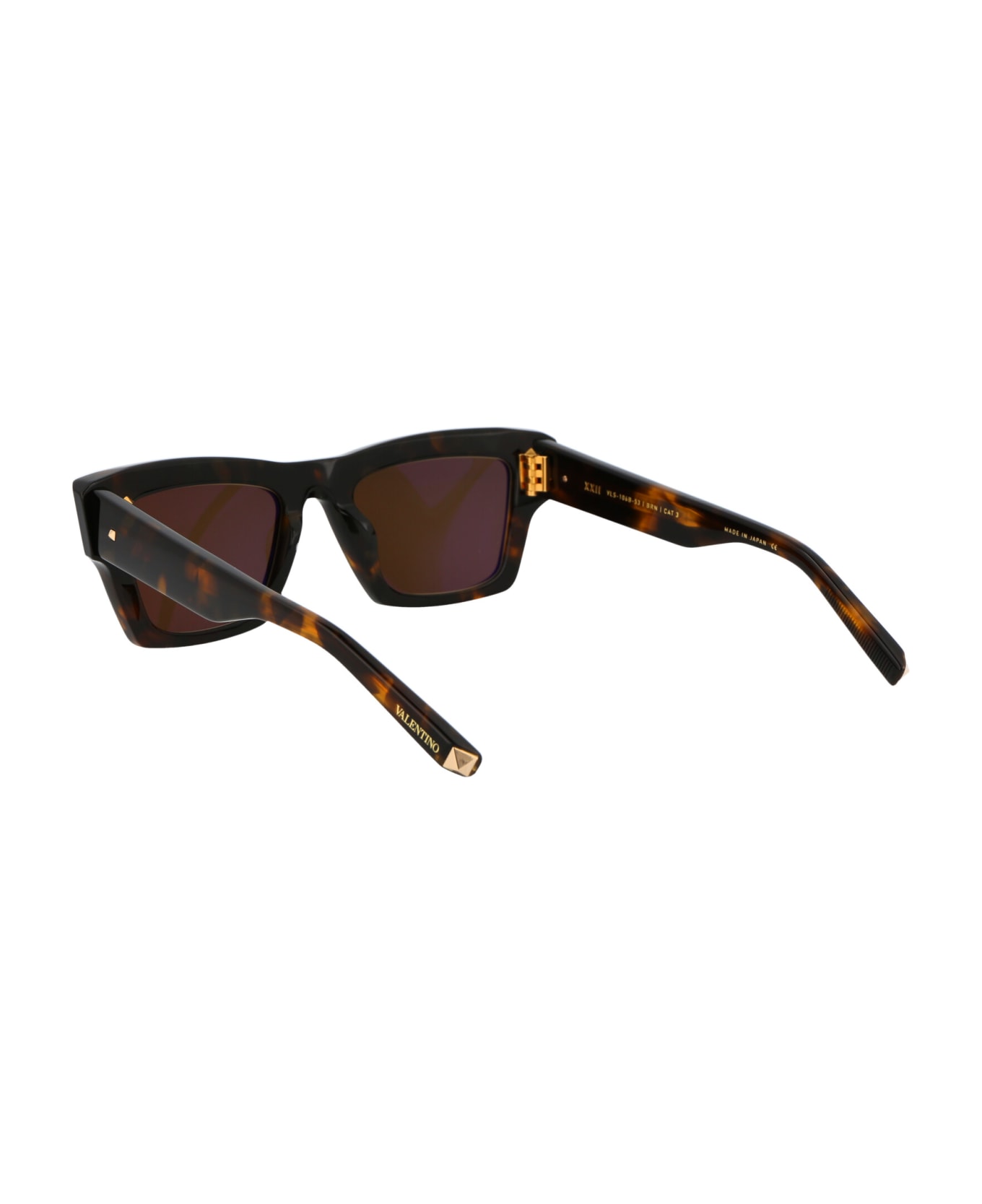 Valentino Eyewear Xxii Sunglasses - Brown Tortoise w/Dark Brown