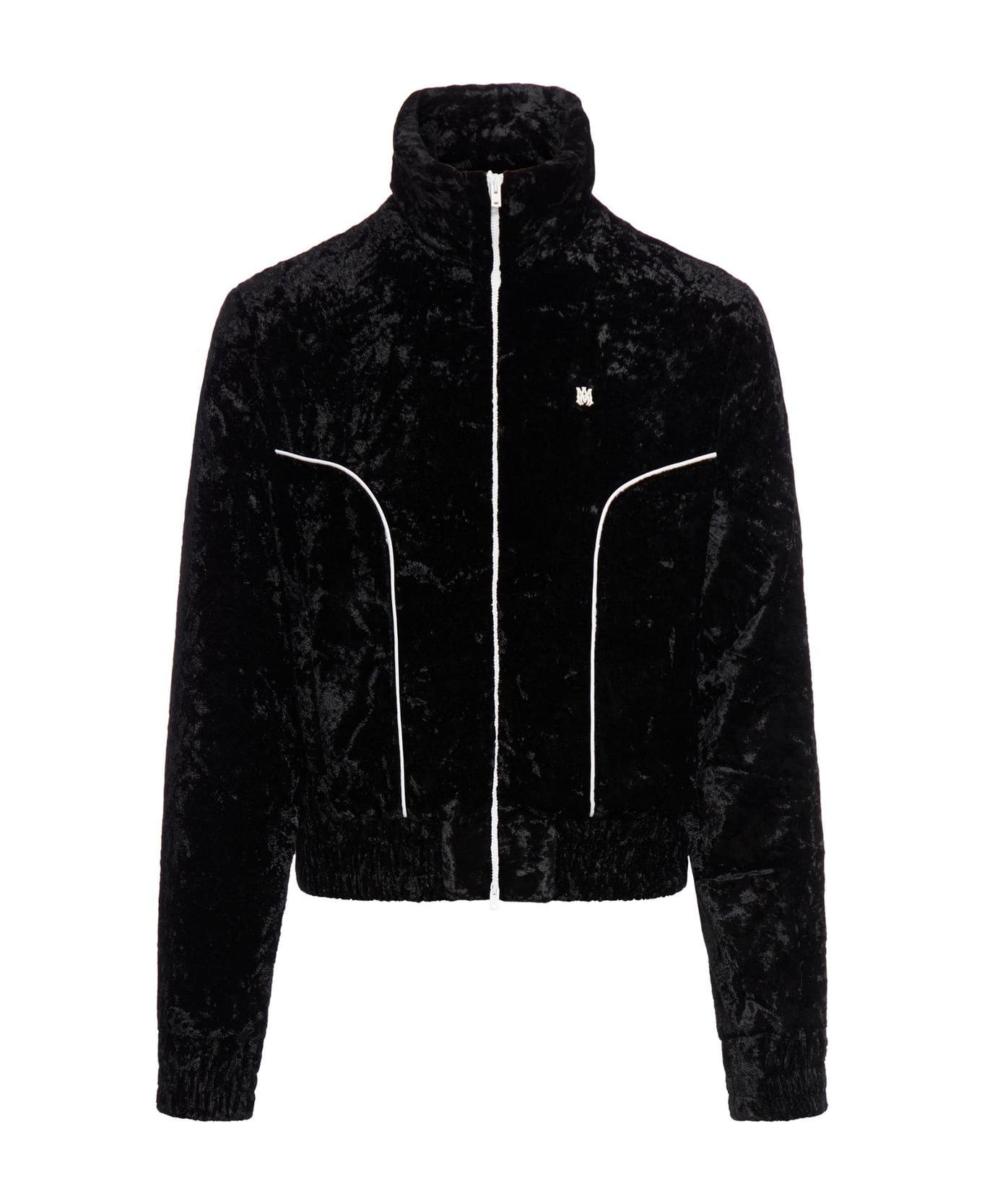 AMIRI Crushed-velvet Zip-up Track Jacket | italist