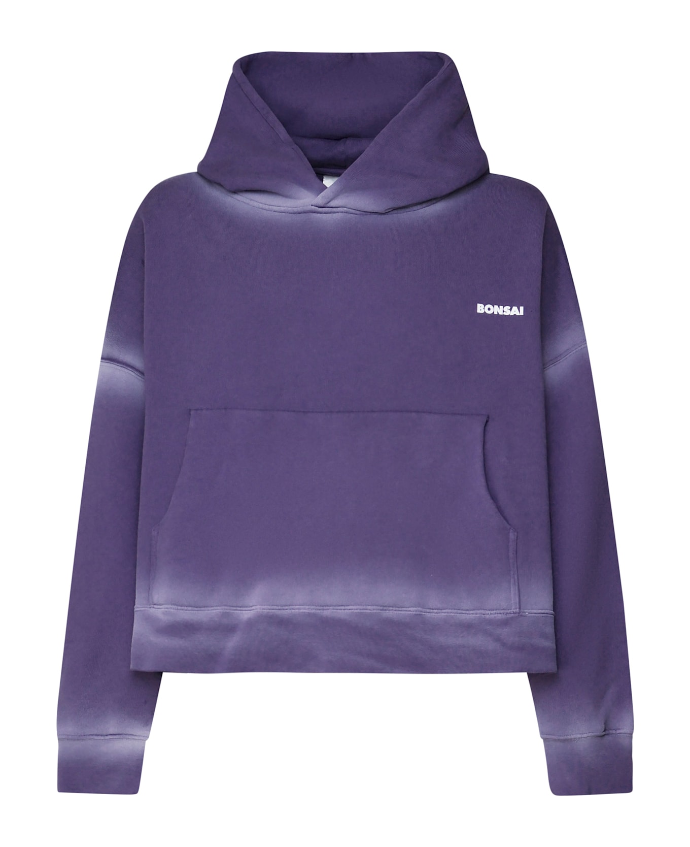 Bonsai Cropped Oversized Sweatshirt - PURPLE