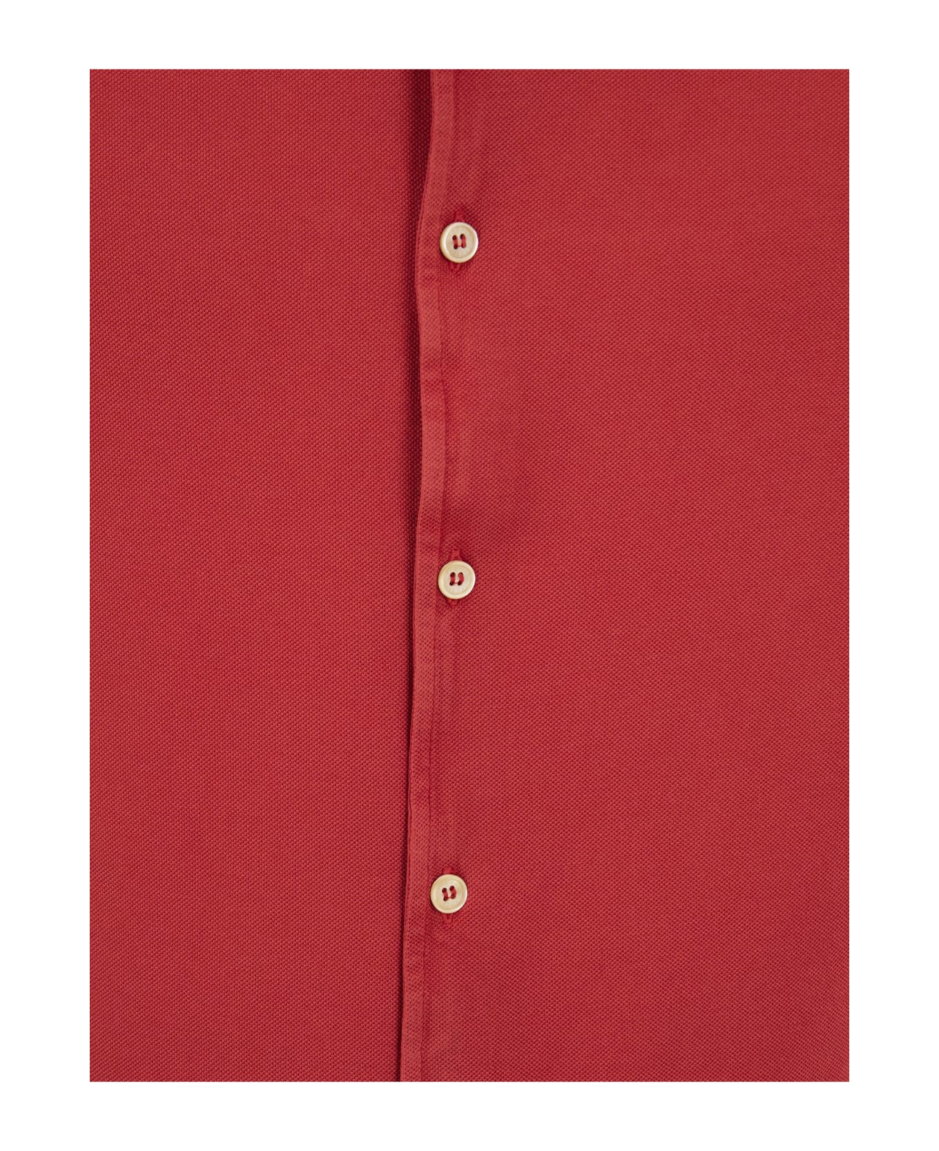 Fedeli Robert - Cotton Piqué Shirt - Red