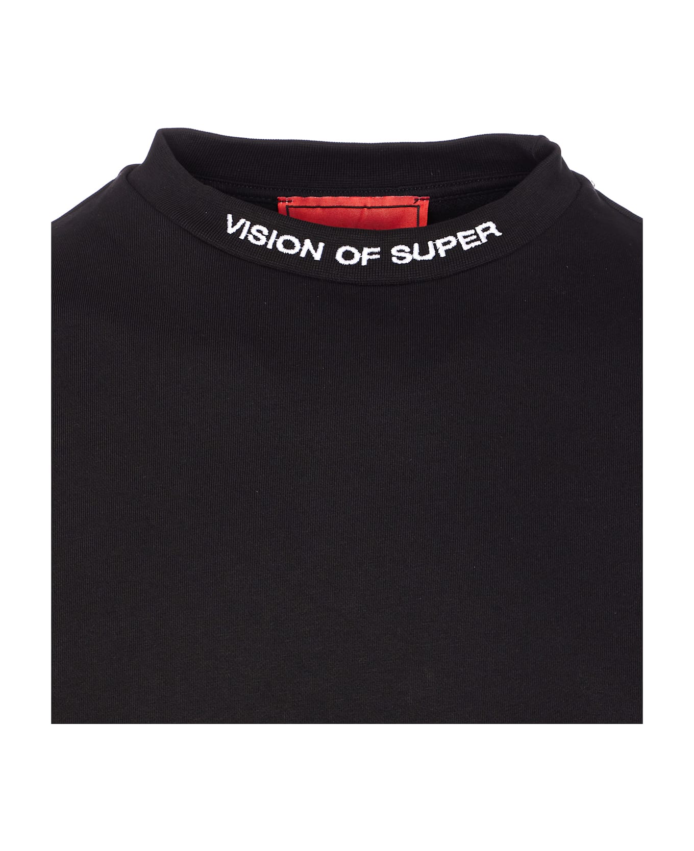 Vision of Super Logo And Flames Print Sweatshirt - Black