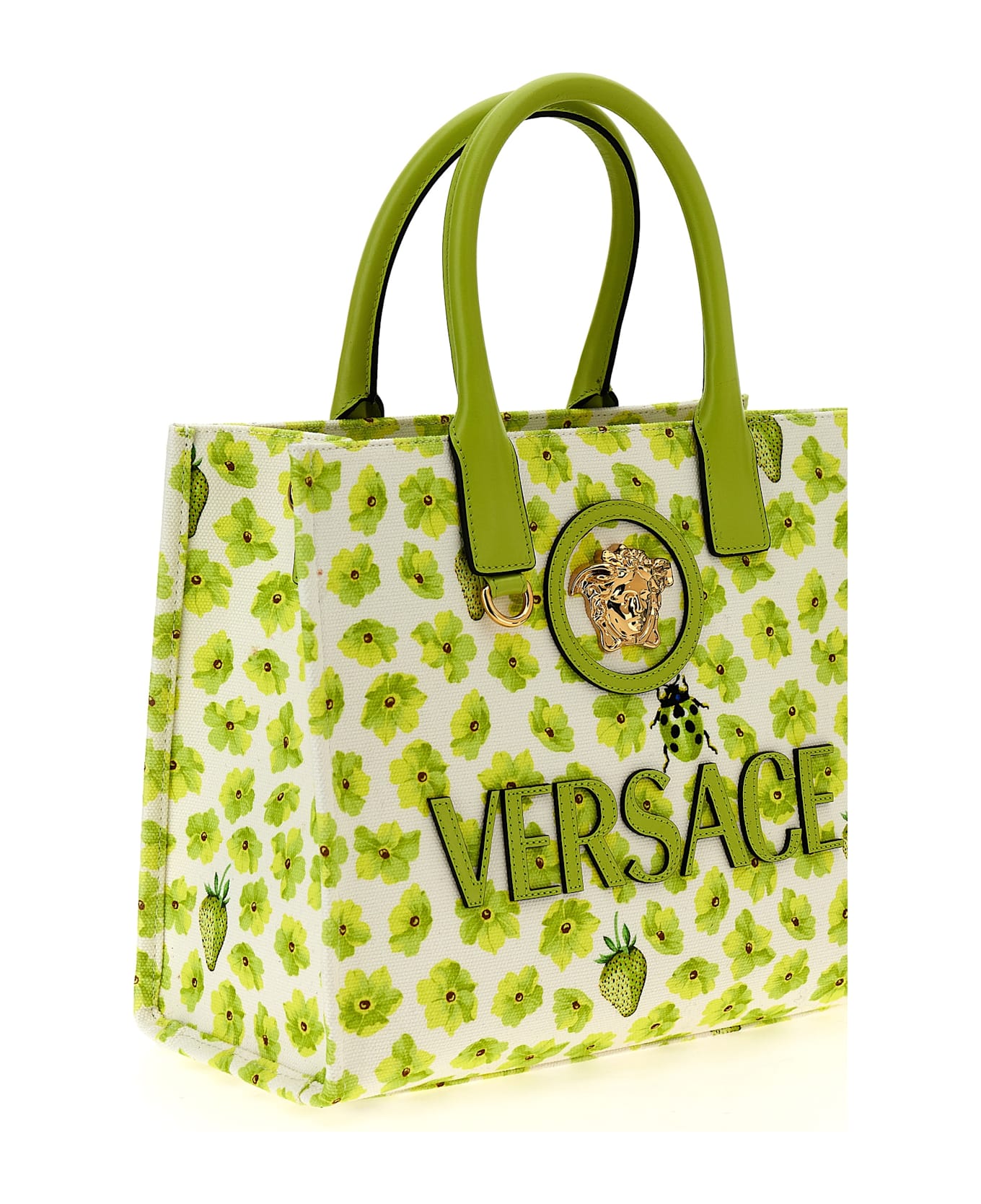 Versace 'la Medusa' Shopping Bag - Green