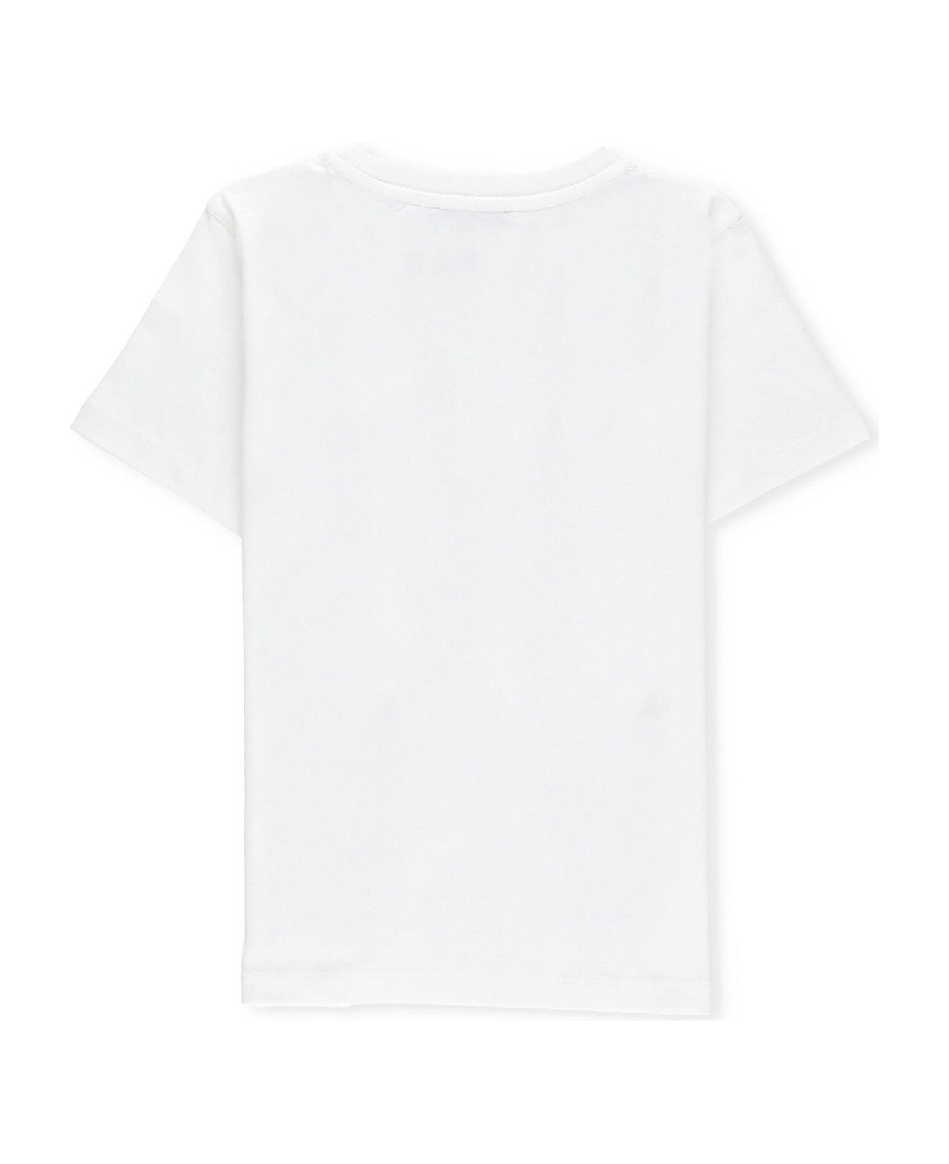 Balmain Logo Detailed Jersey T-shirt - White