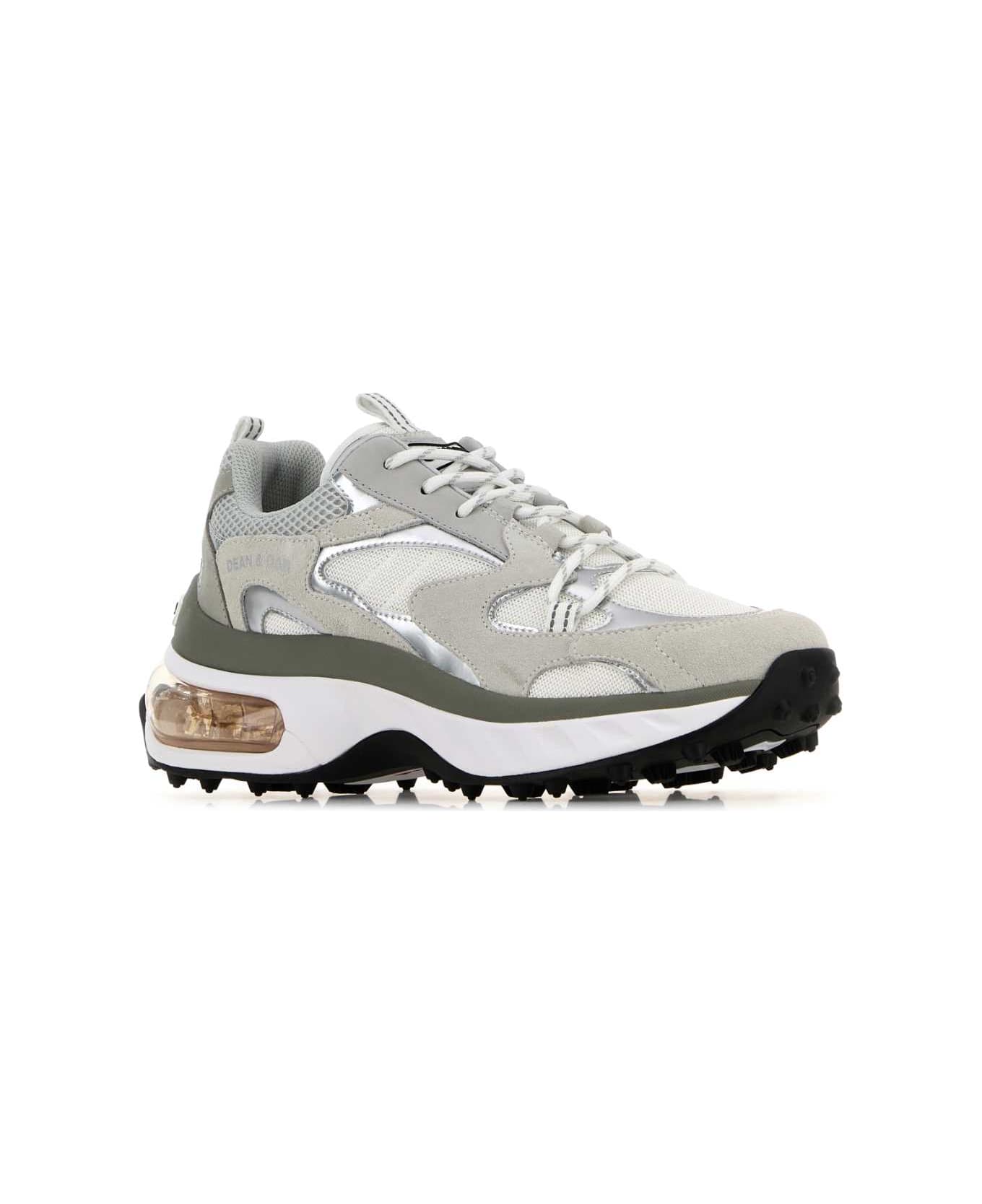 Dsquared2 Multicolor Bubble Sneakers - WHITEGREY