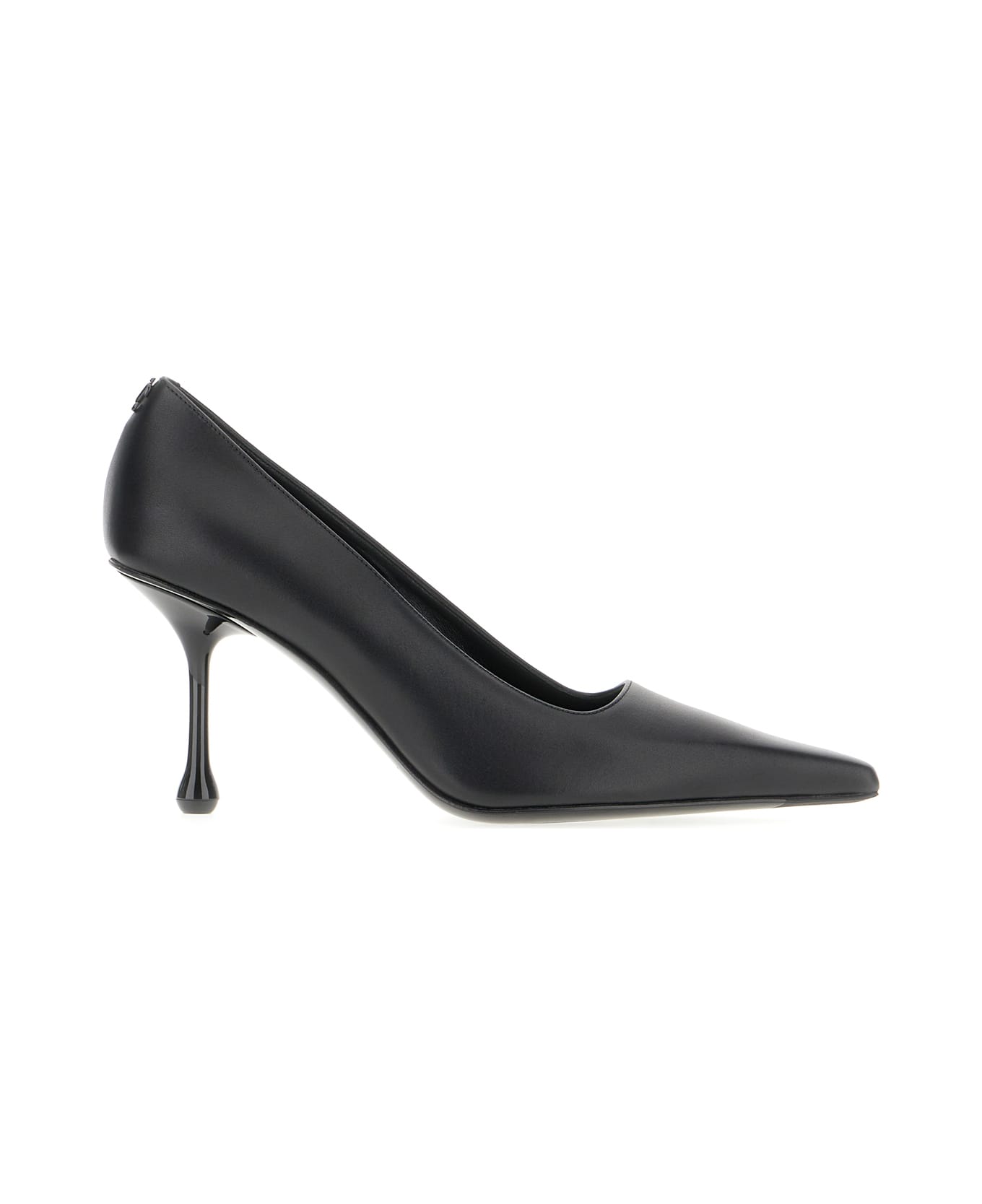 Jimmy Choo Black Leather Ixia Pumps - BLACK