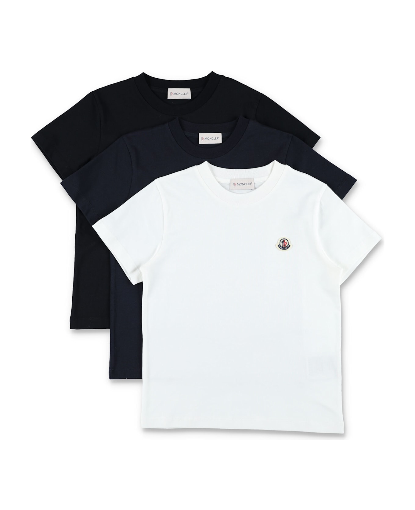 Moncler Kid - Three Pack T-shirt - MULTICOLOR