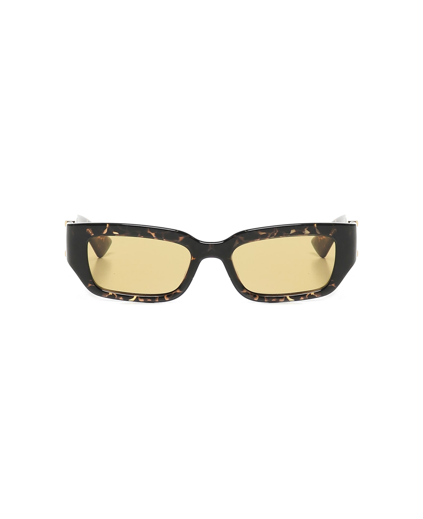 Bottega Veneta Dash Rectangular Sunglasses - Brown
