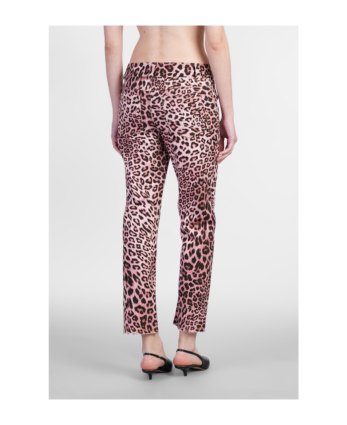 A Paper Kid Pants In Rose-pink Cotton - Pepe Rosa