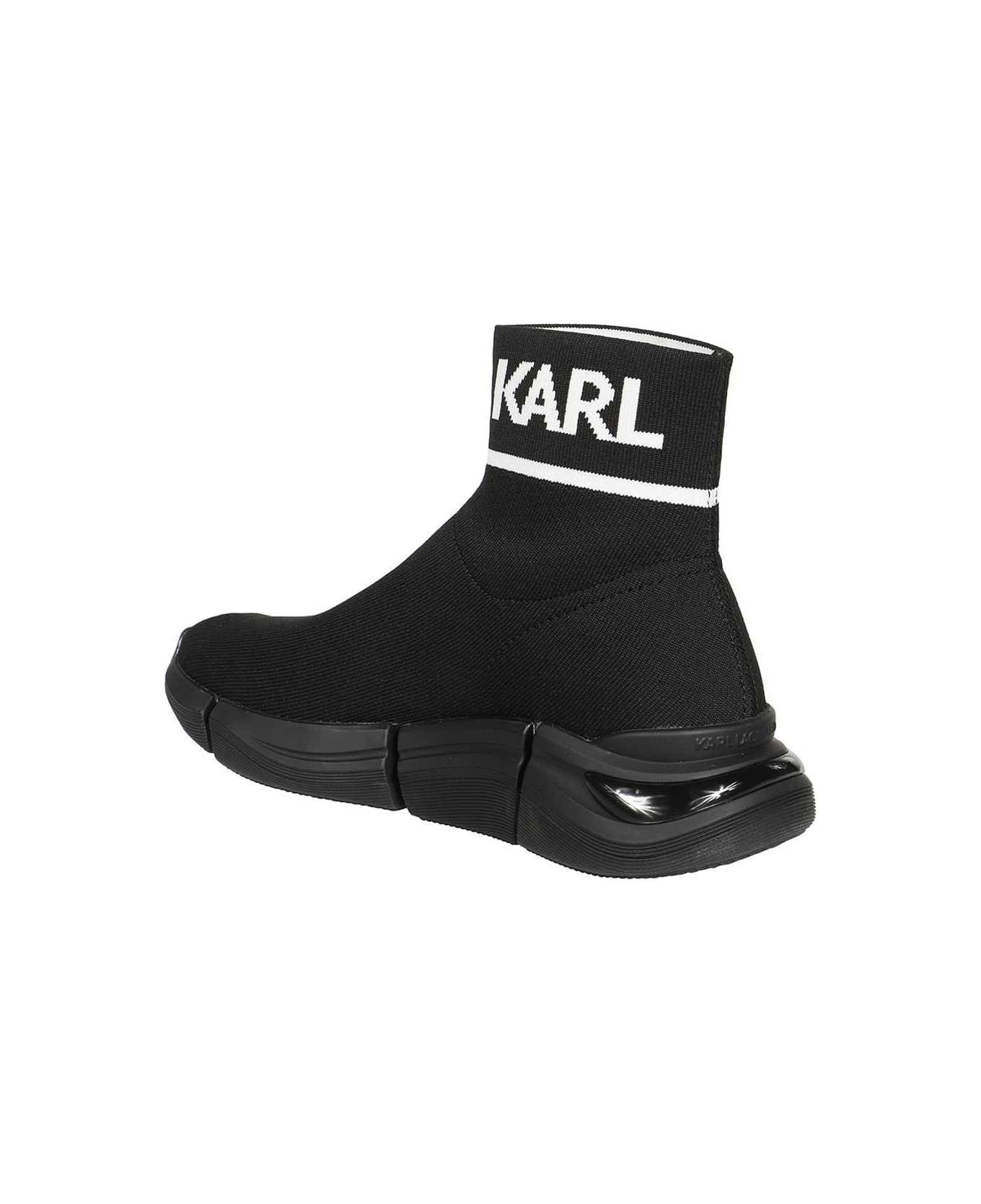Karl Lagerfeld Knitted Sock-sneakers - black