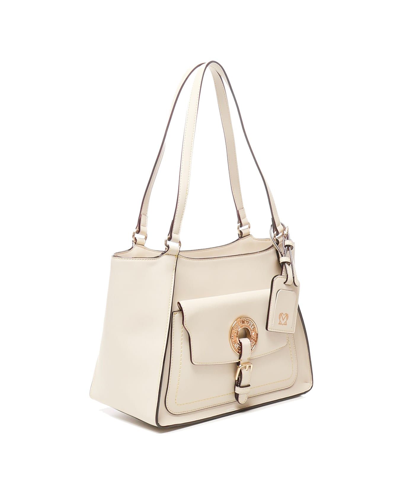 Love Moschino Handbag With Logo - White