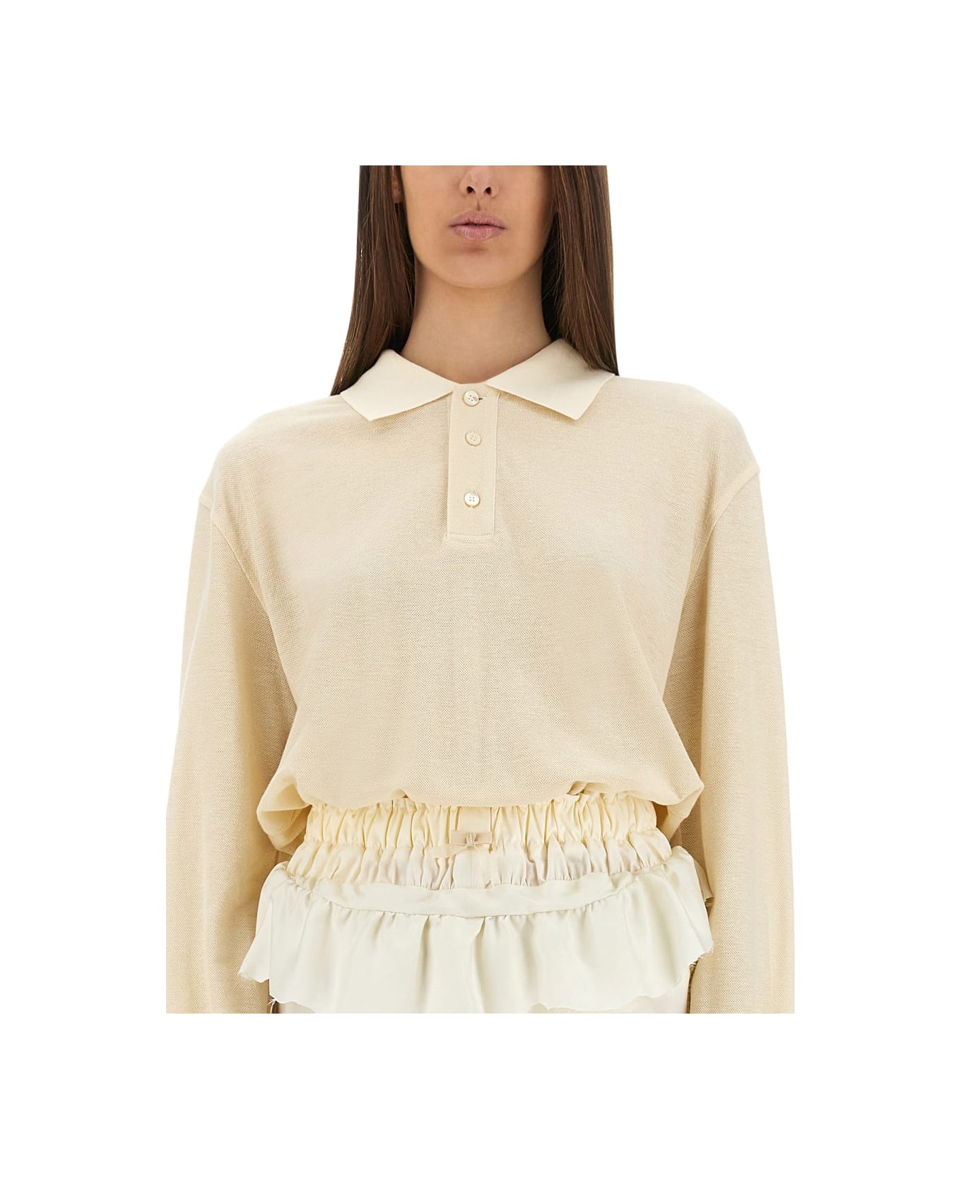 Maison Margiela Polo Midi Dress - IVORY