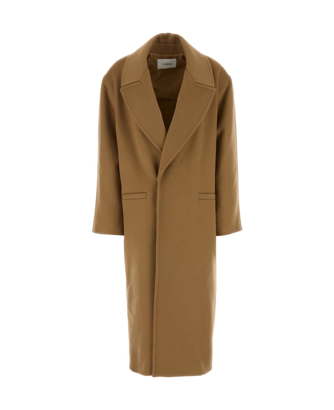 Saint Laurent Camel Cashmere Coat italist