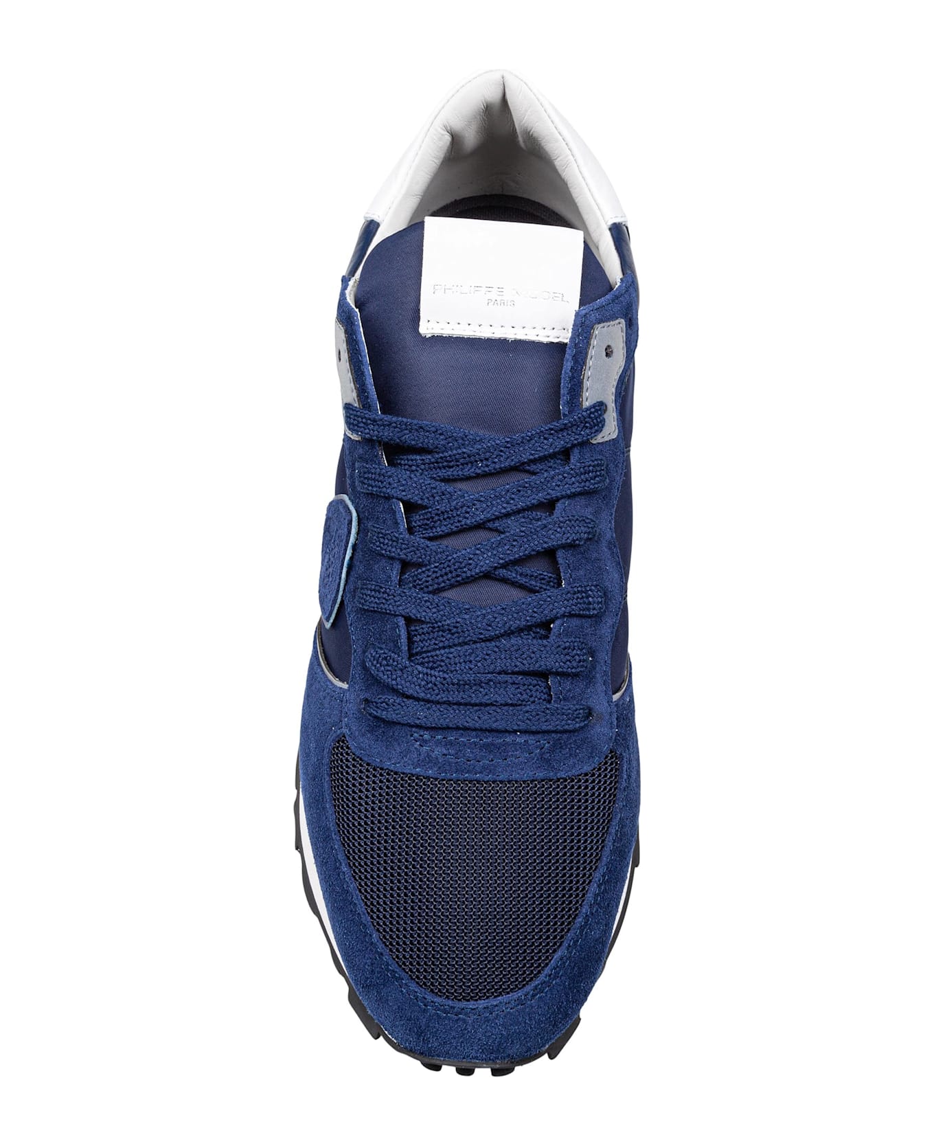 Philippe Model Sneakers Tropez In Tessuto Tecnico E Suede Colore Blu - BLUE