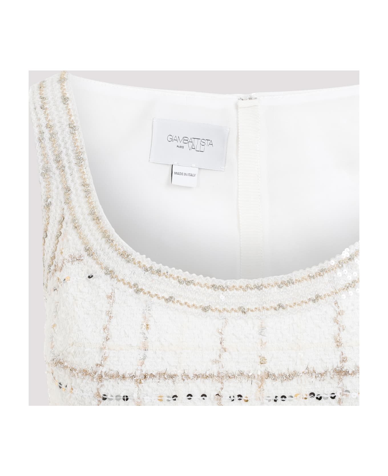 Giambattista Valli Buckle Midi Dress - Ivory Gold