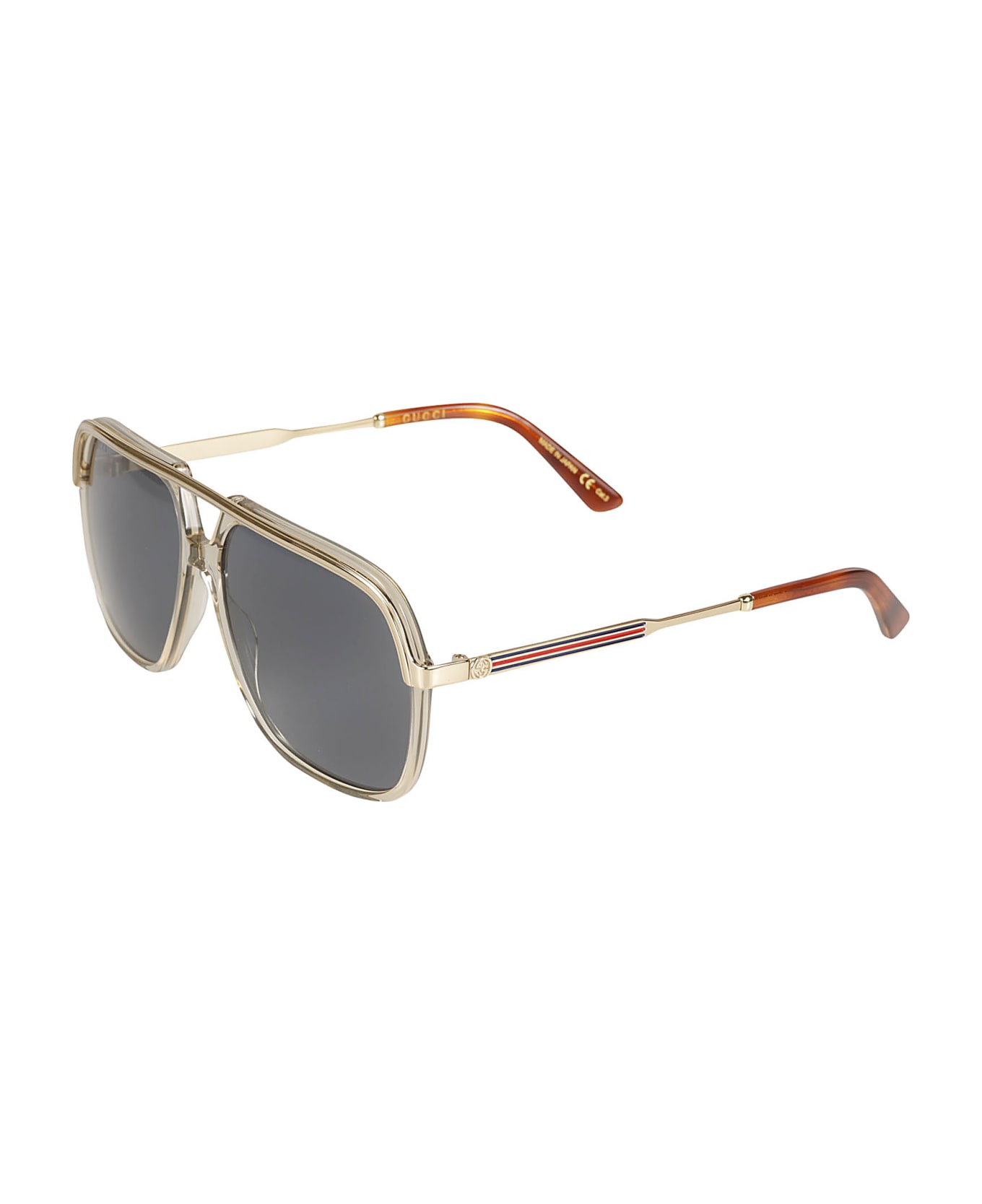 Gucci Eyewear Aviator Sunglasses - Brown/Gold