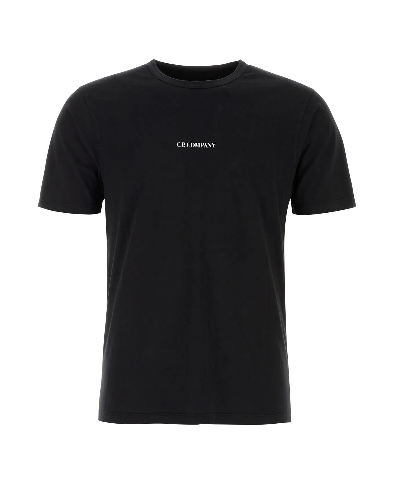 C.P. Company Black Cotton T-shirt - Nero