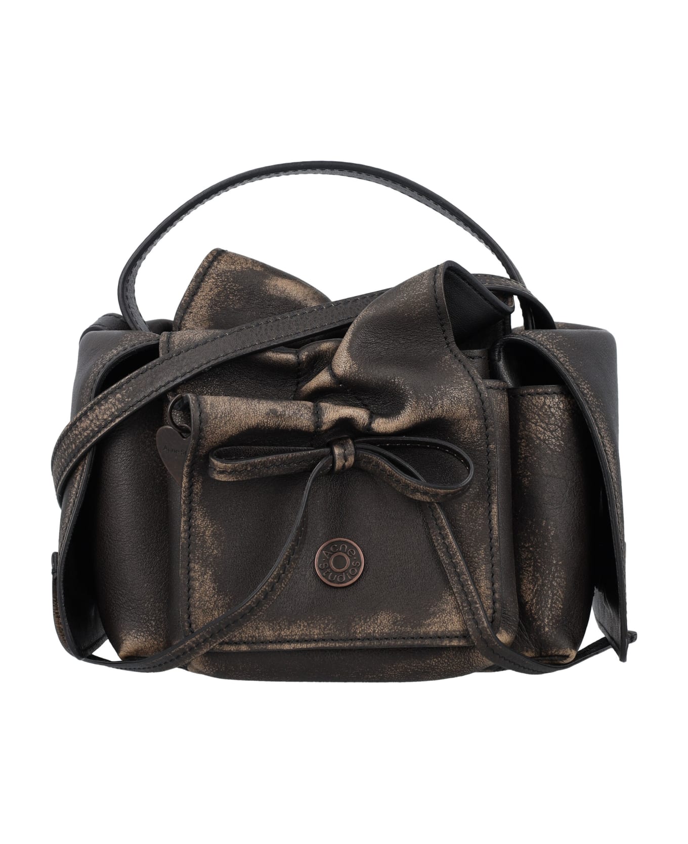 Acne Studios Multipocket Vintage Mini Bag - DARK BROWN BEIGE