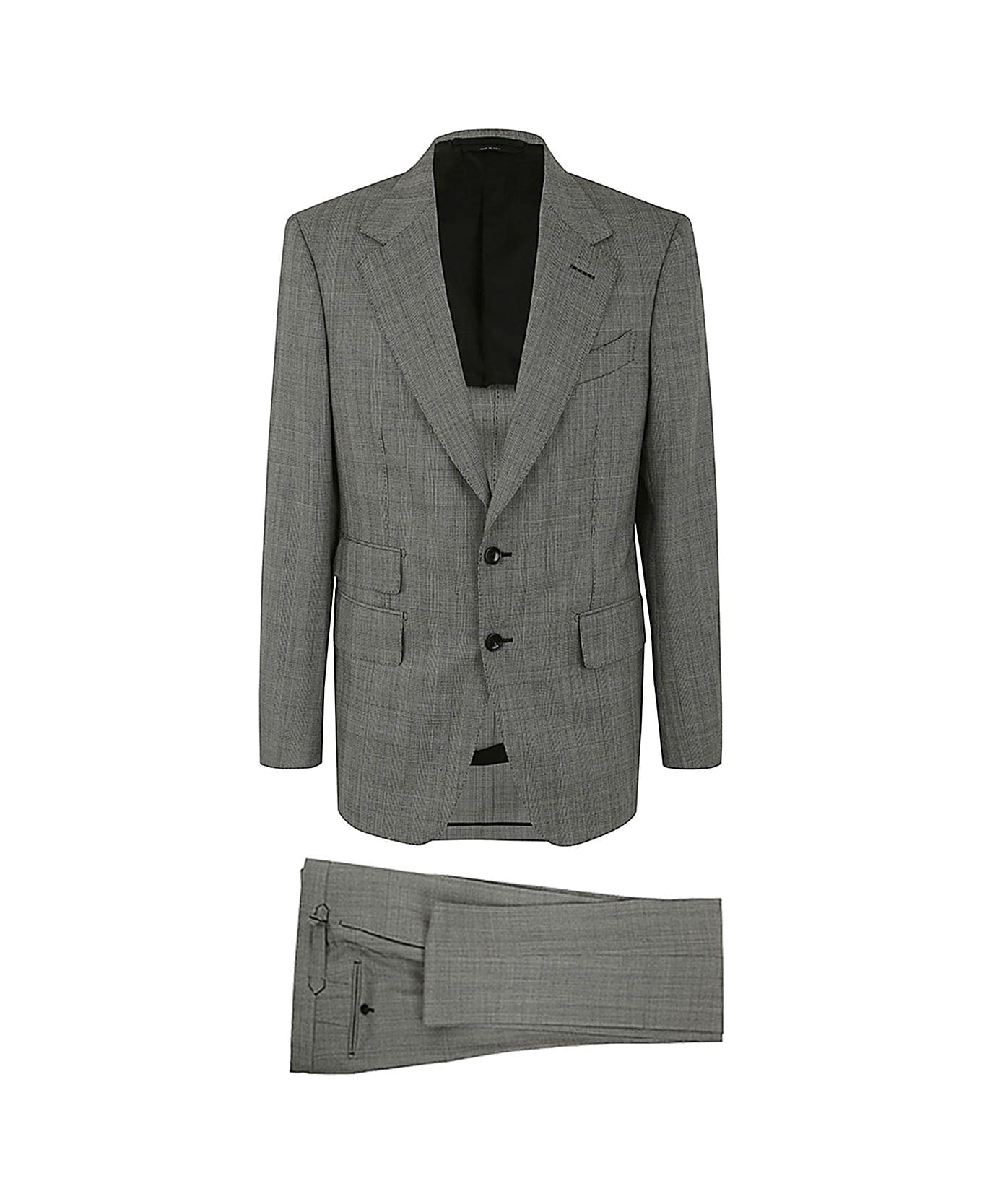 Tom Ford Single Breasted Suit - Zawbl Combo White Black