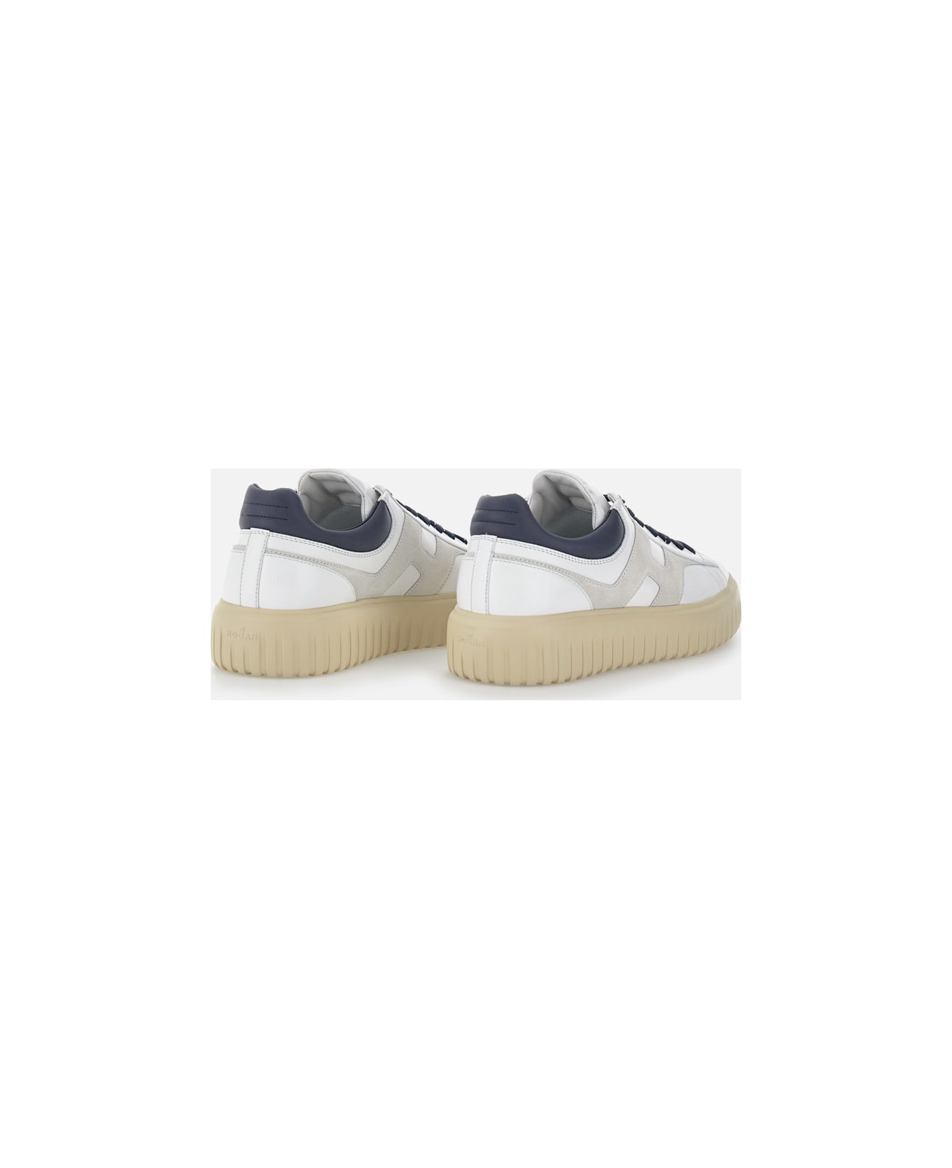 Hogan H Slash Lace-up Shoe - White
