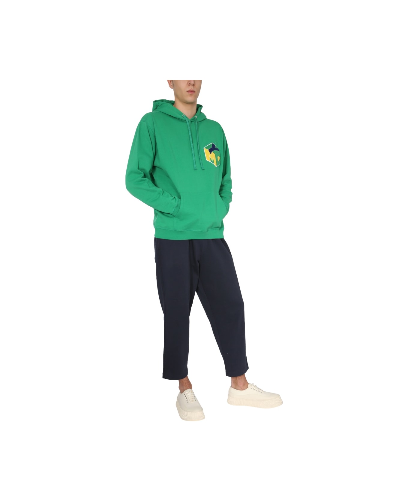 YMC Trugoy Hooded Sweatshirt - GREEN