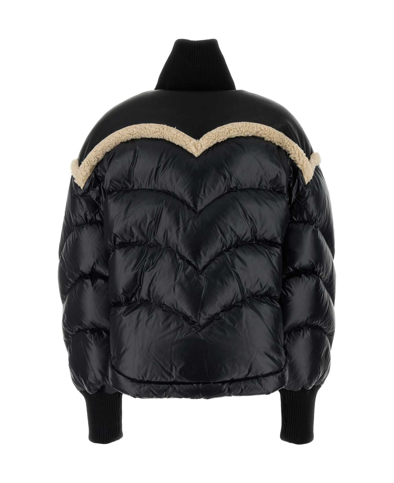 Khrisjoy Black Nylon Corazon Down Jacket - BLACK