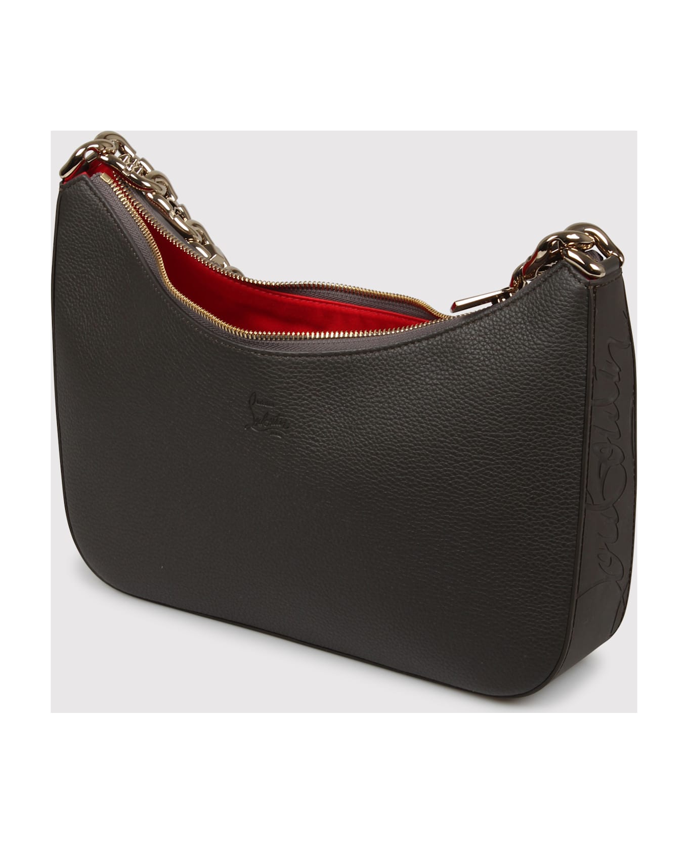 Christian Louboutin 'loubila' Shoulder Bag - Grey