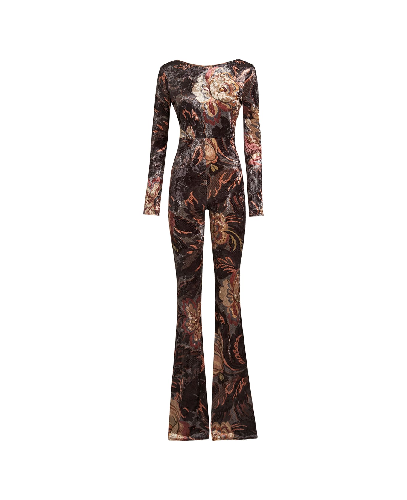 Etro Grey Printed Chenille Jumpsuit - Grey